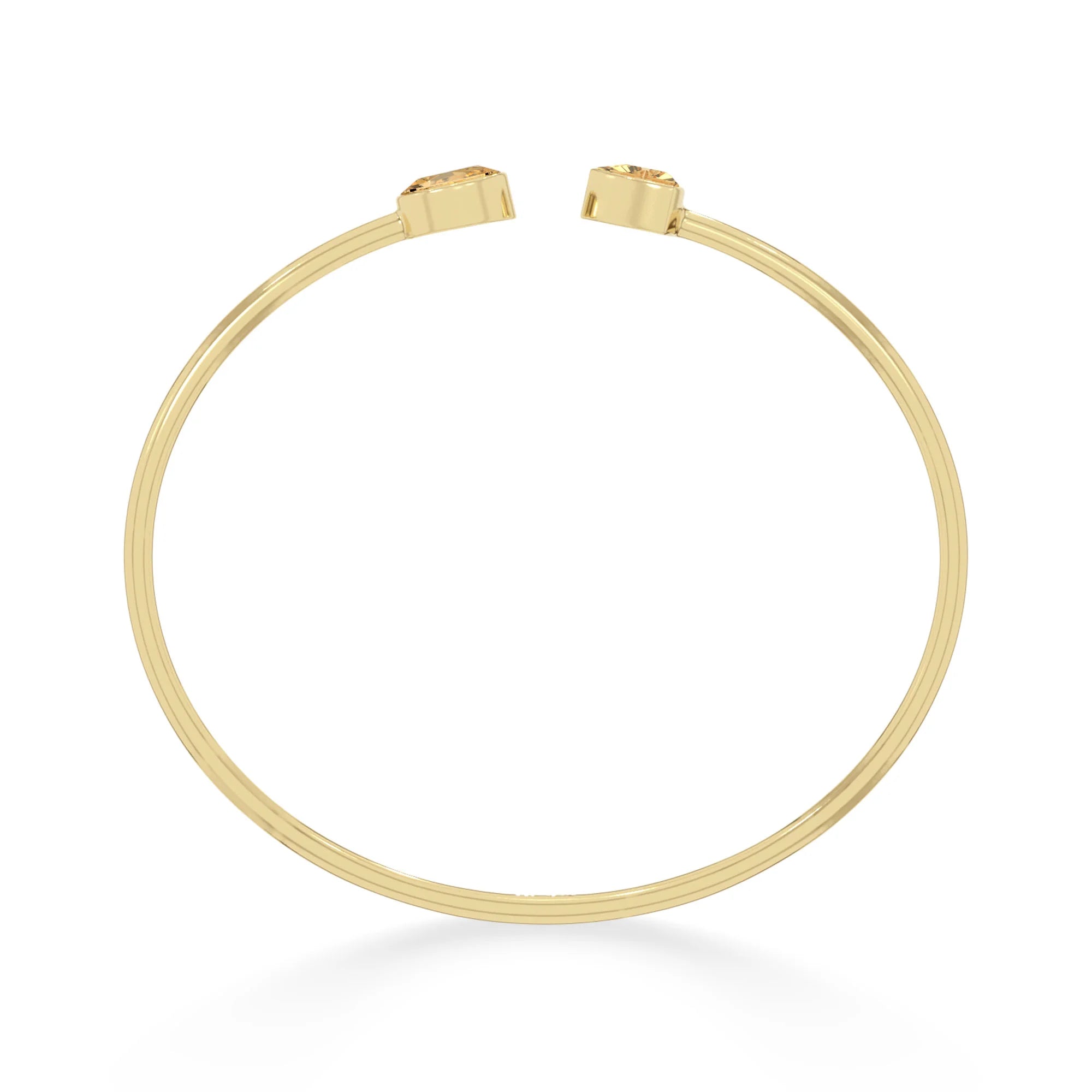 citrine cut bracelet