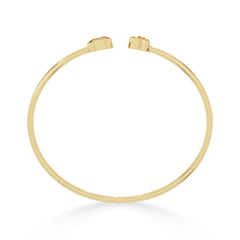 citrine cut bracelet