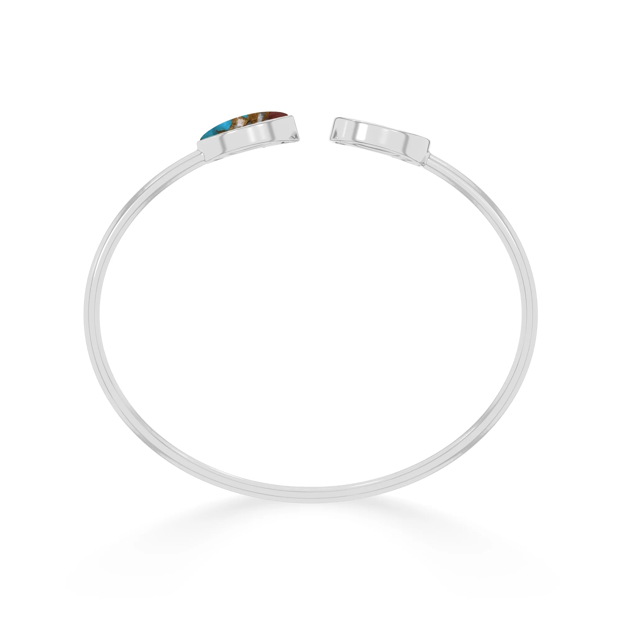 spiny oyster turquoise cab bracelet