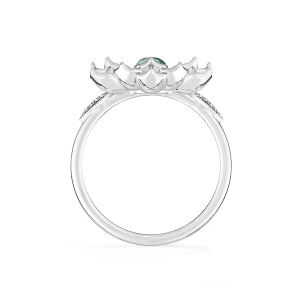 natural green tourmaline ring