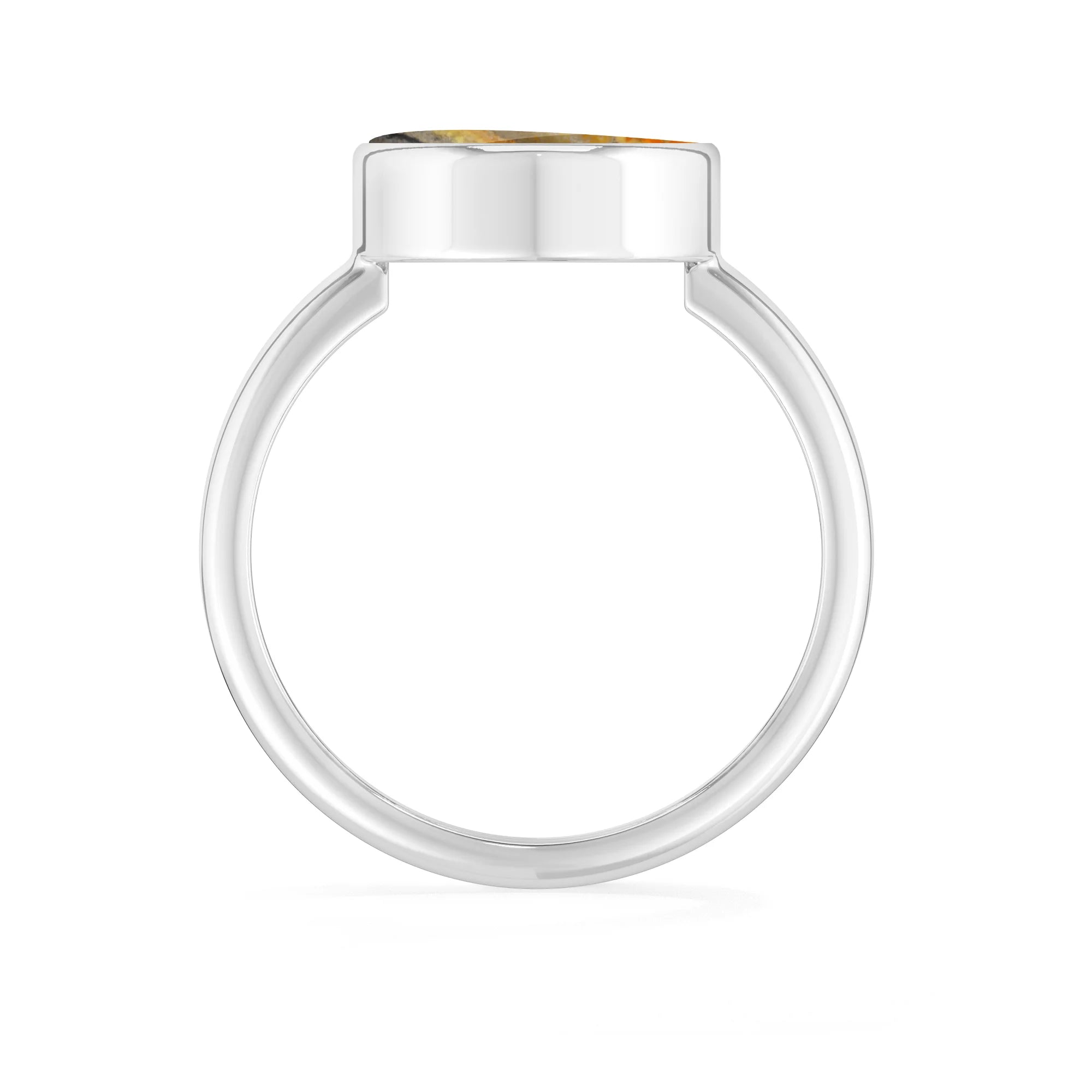 bumble-bee bezel-set ring