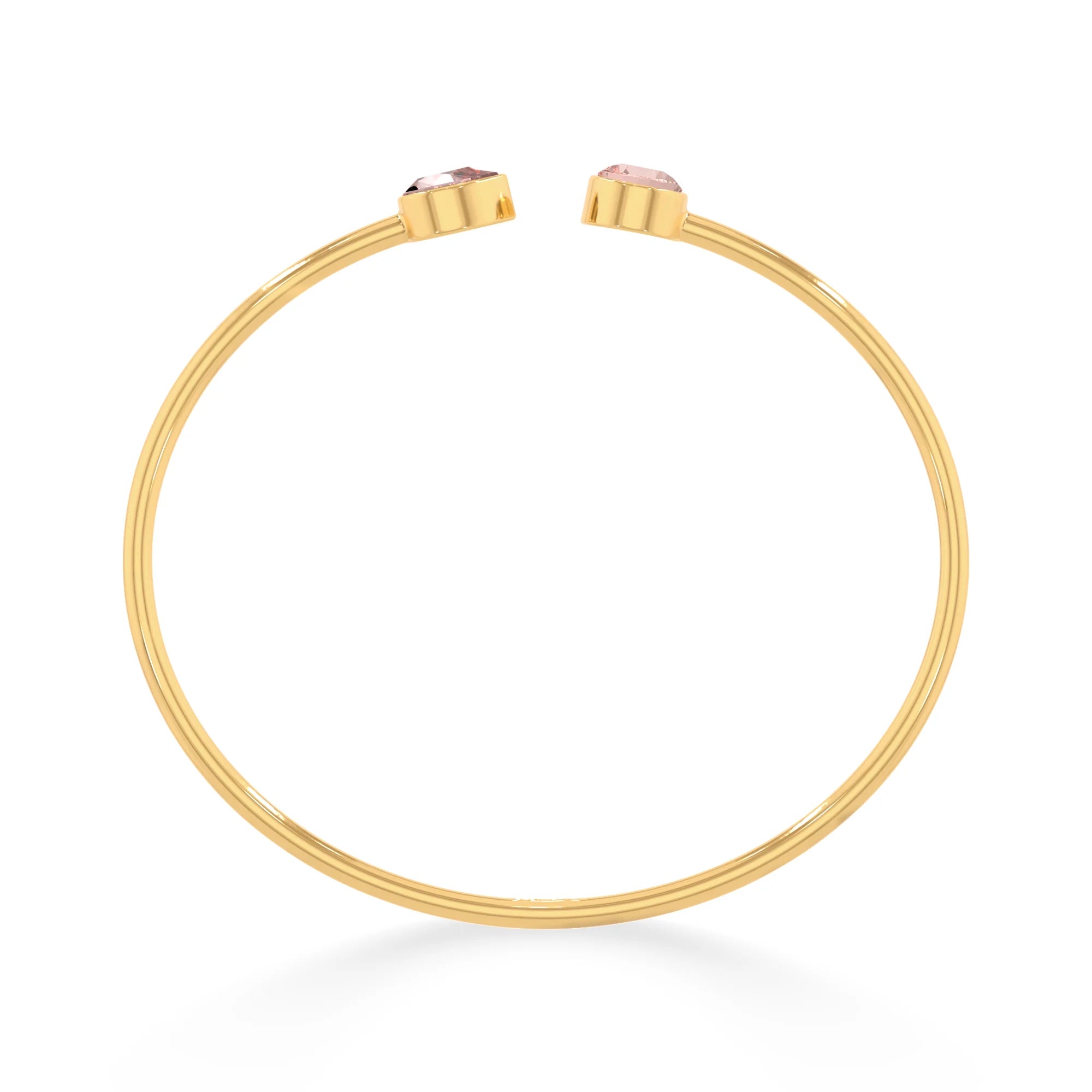 morganite cut bracelet