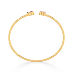 morganite cut bracelet