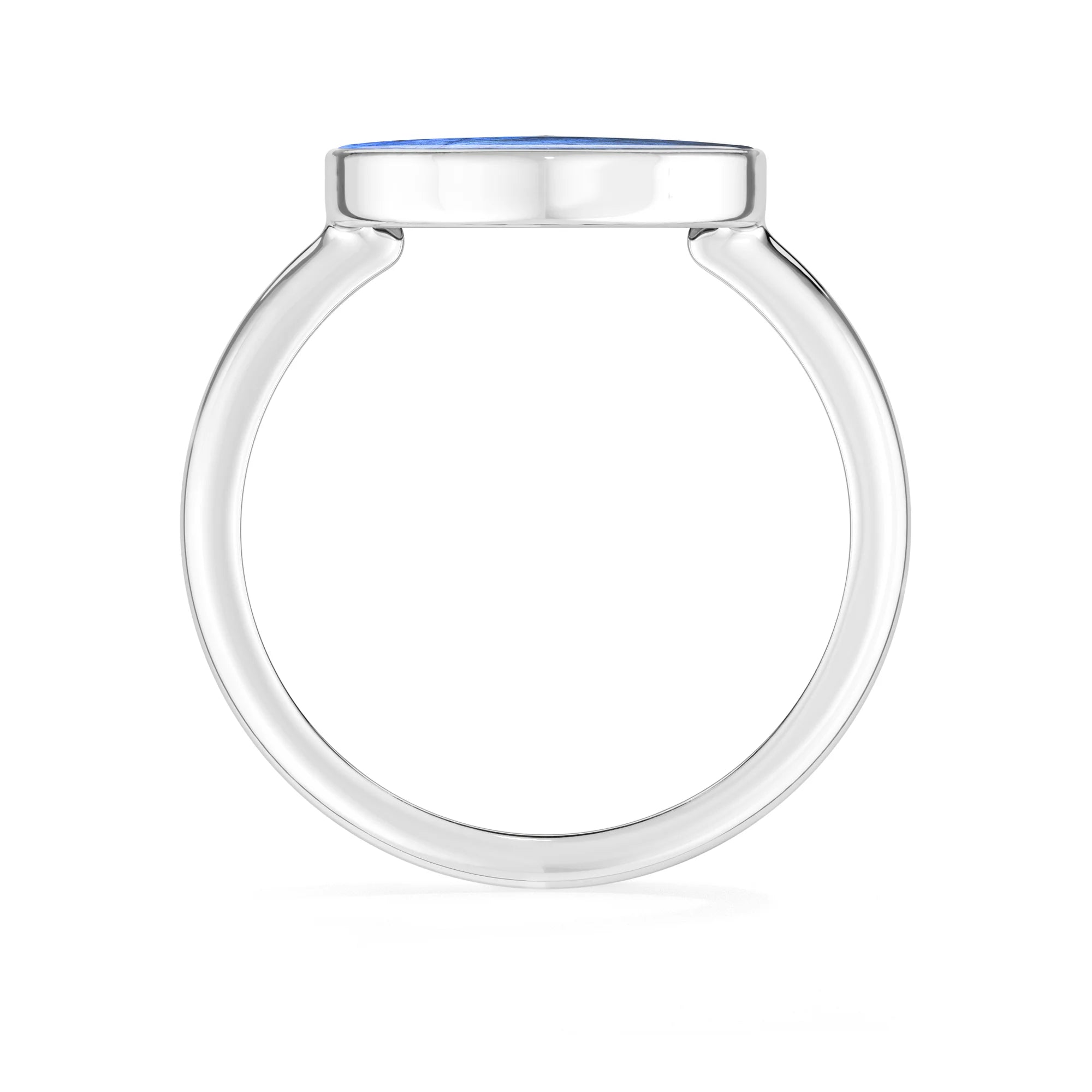 labradorite bezel-set ring