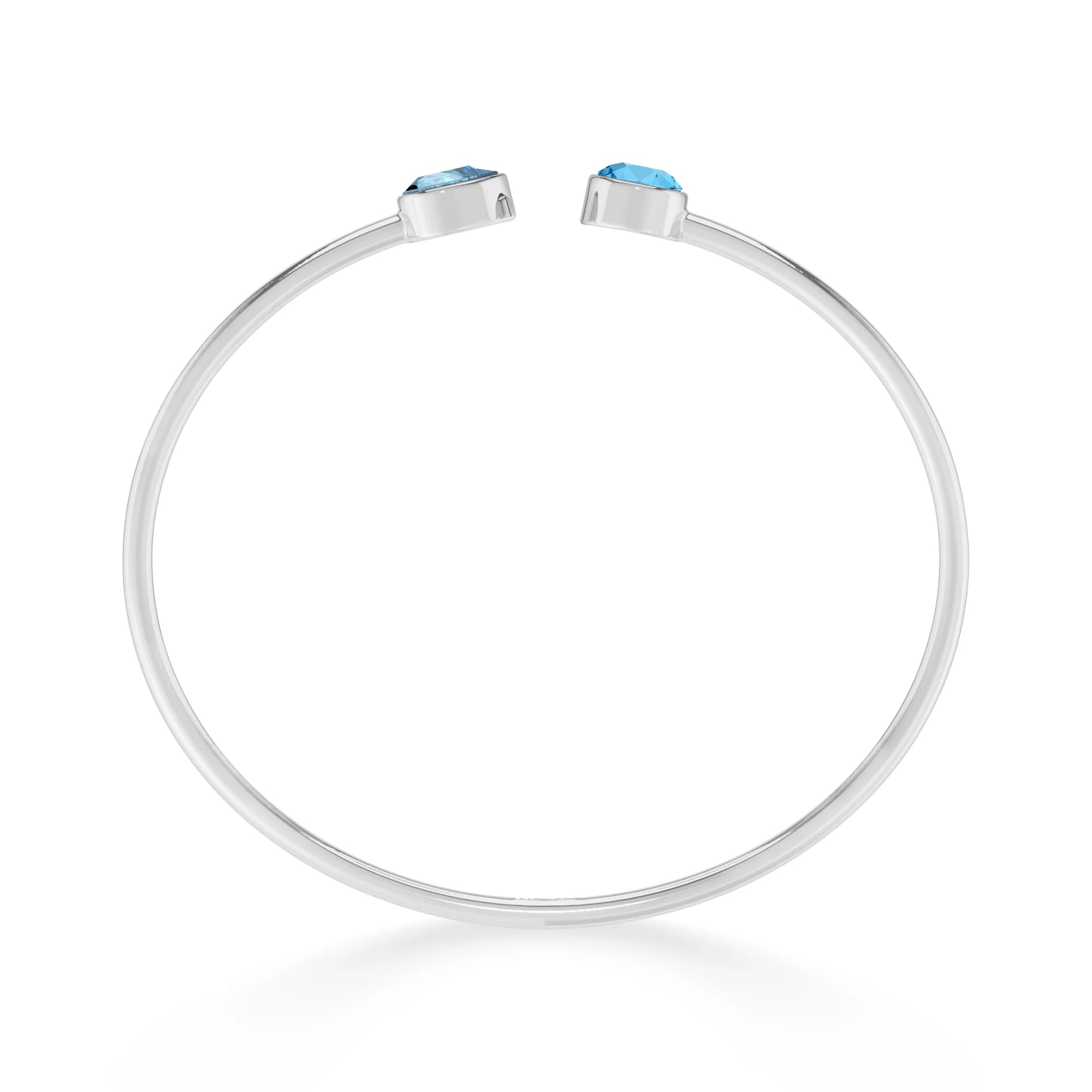 swiss blue topaz cut bracelet