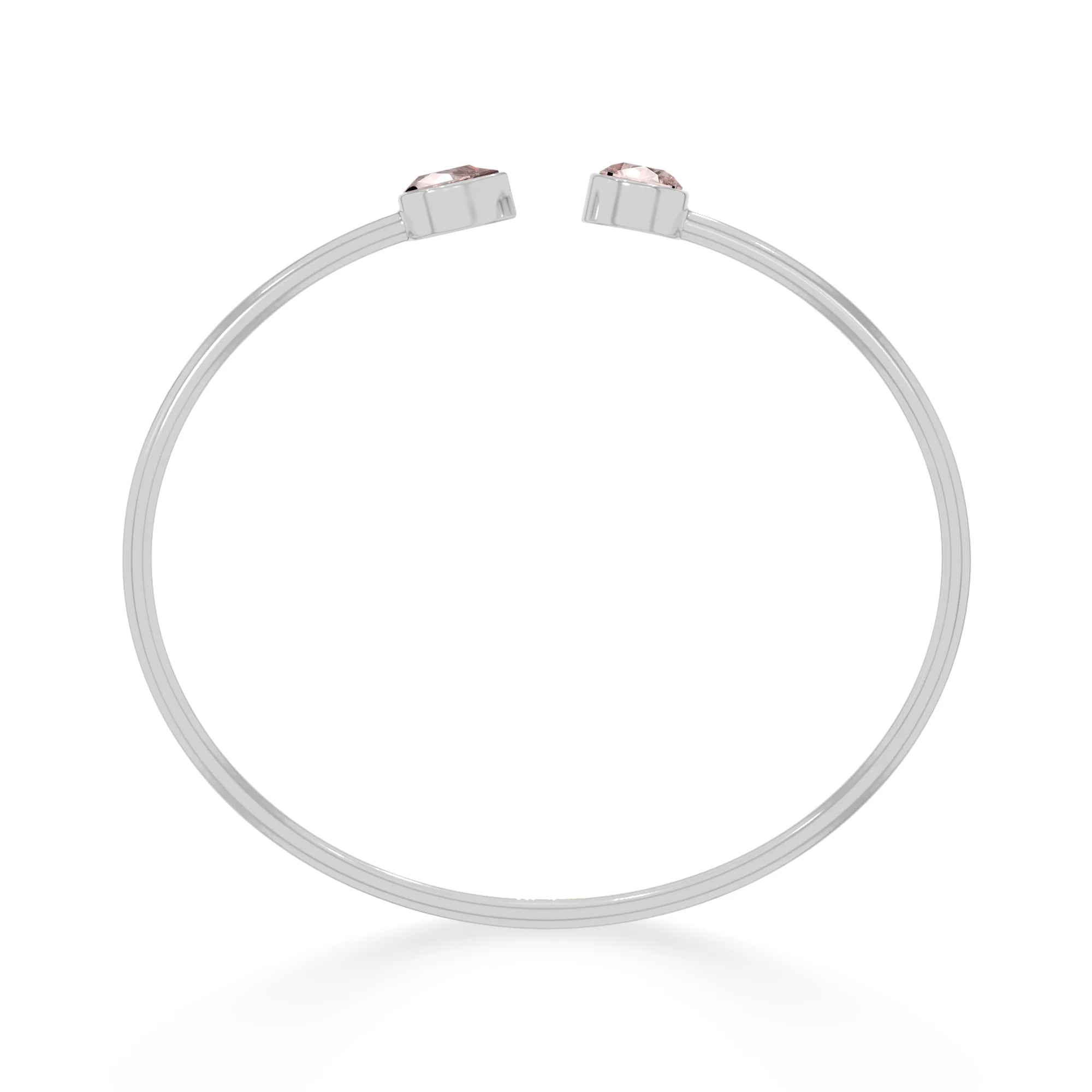 rose quartz cut bracelet