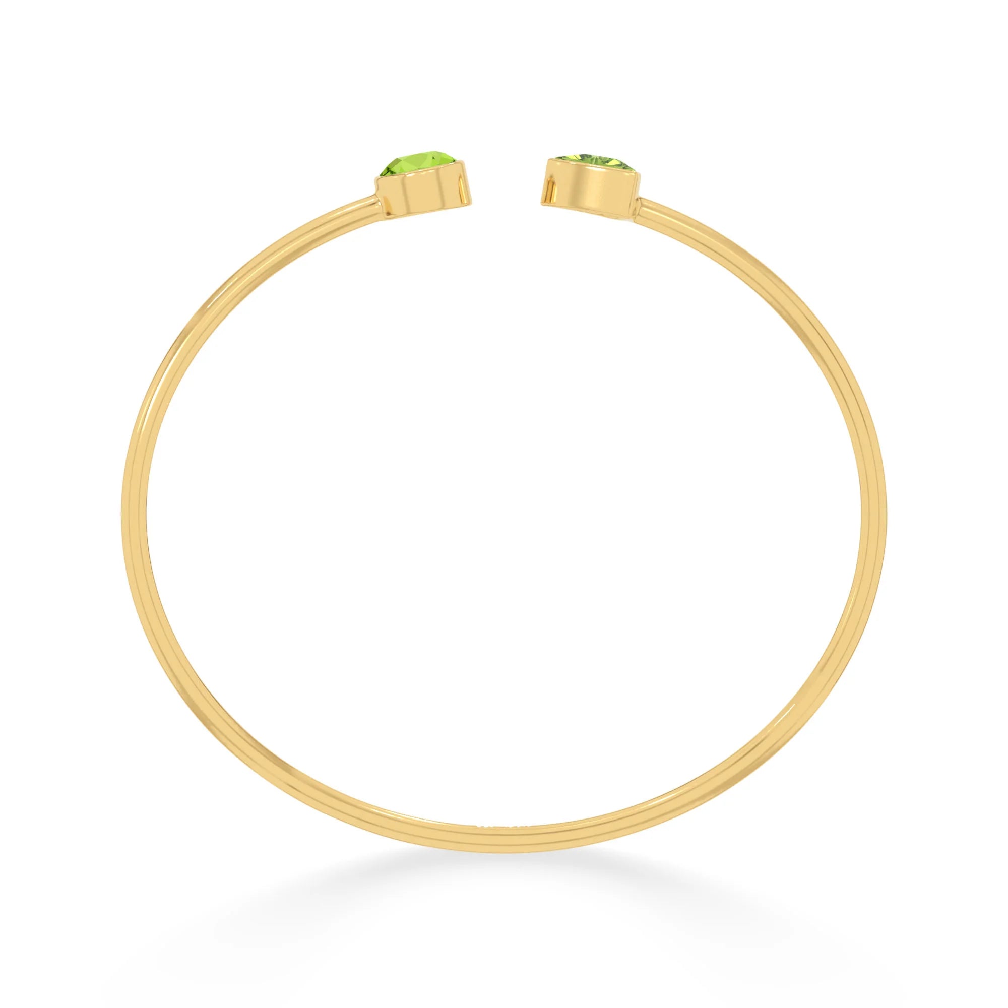 peridot cut bracelet