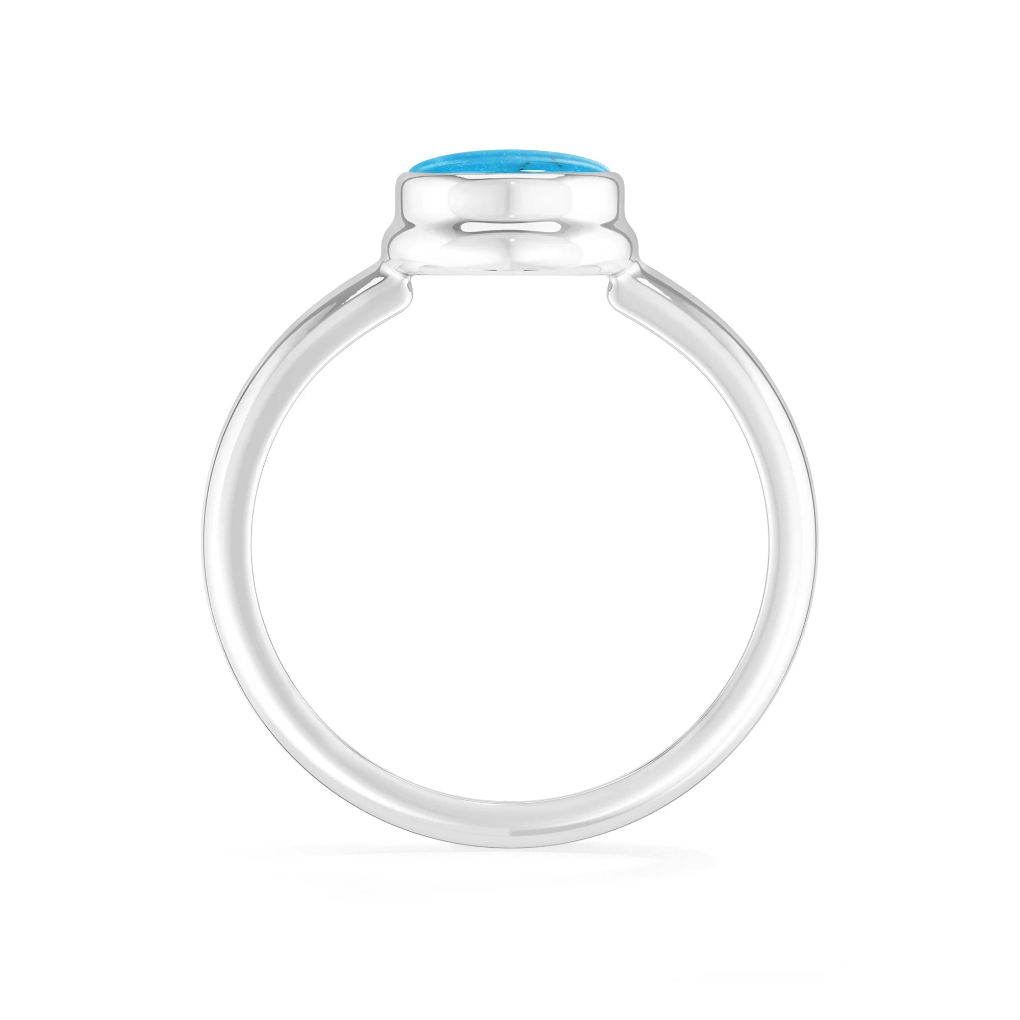turquoise bezel-set ring