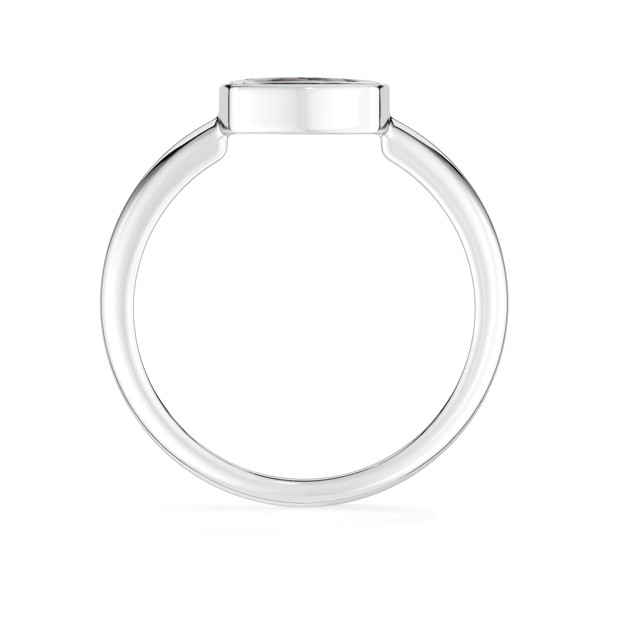 dendritic opal bezel-set ring