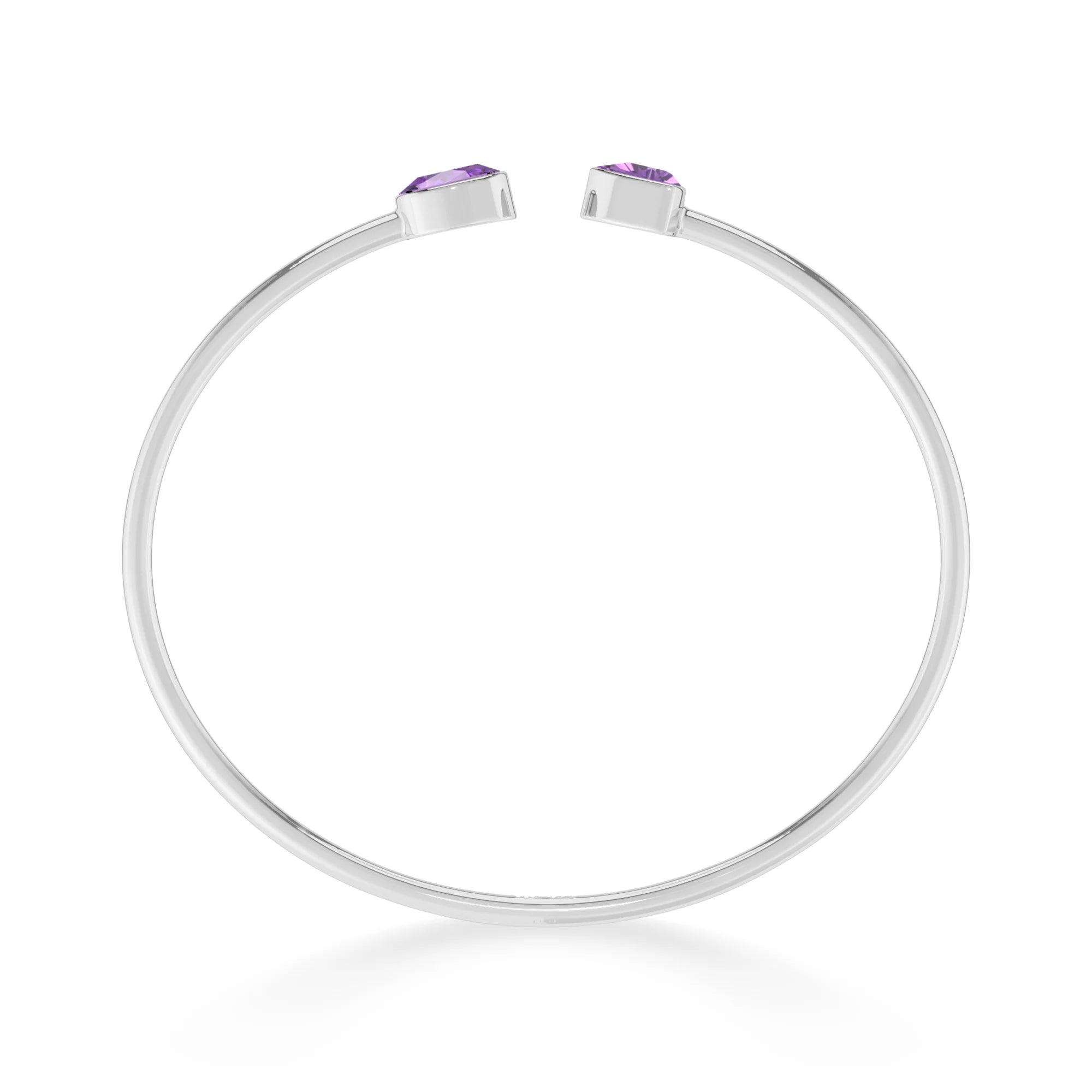 amethyst cut bracelet