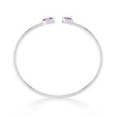 amethyst cut bracelet
