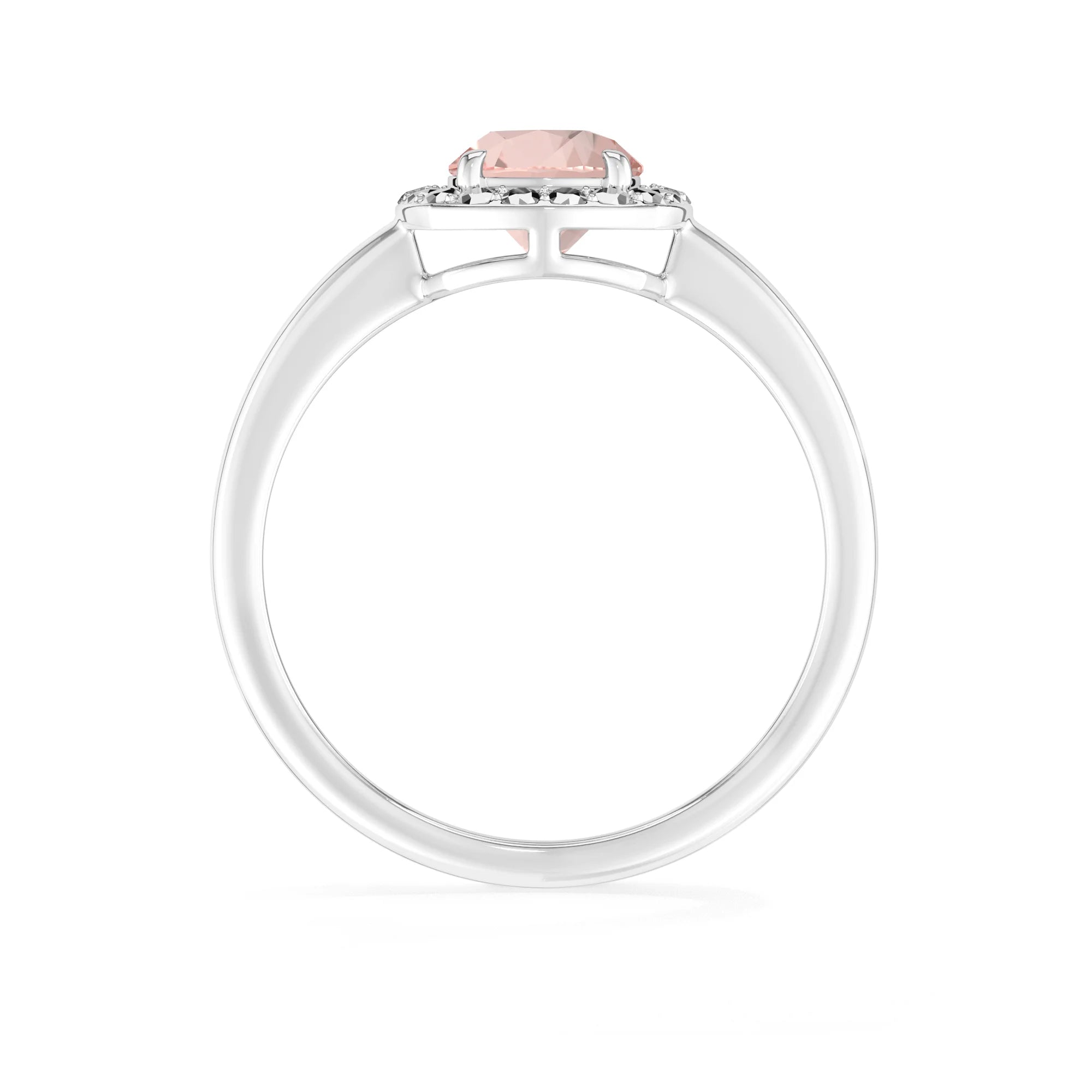 morganite prong-set ring