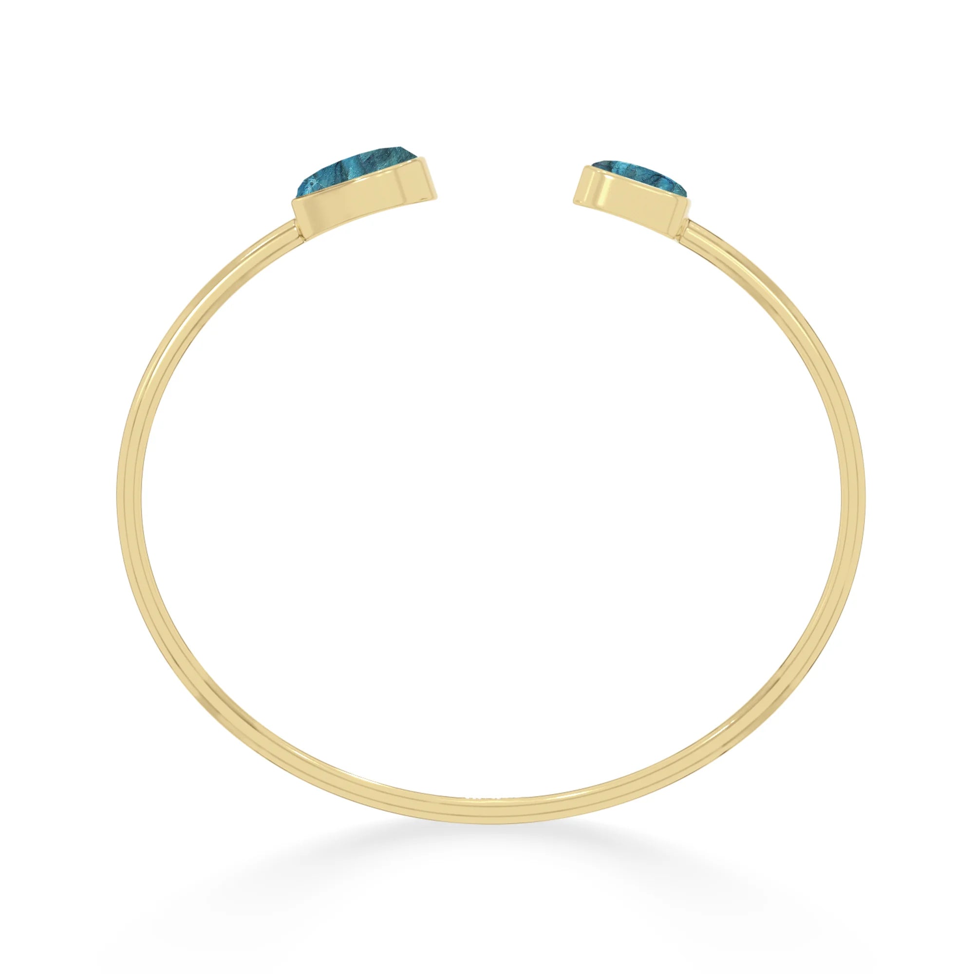 labradorite twister bracelet