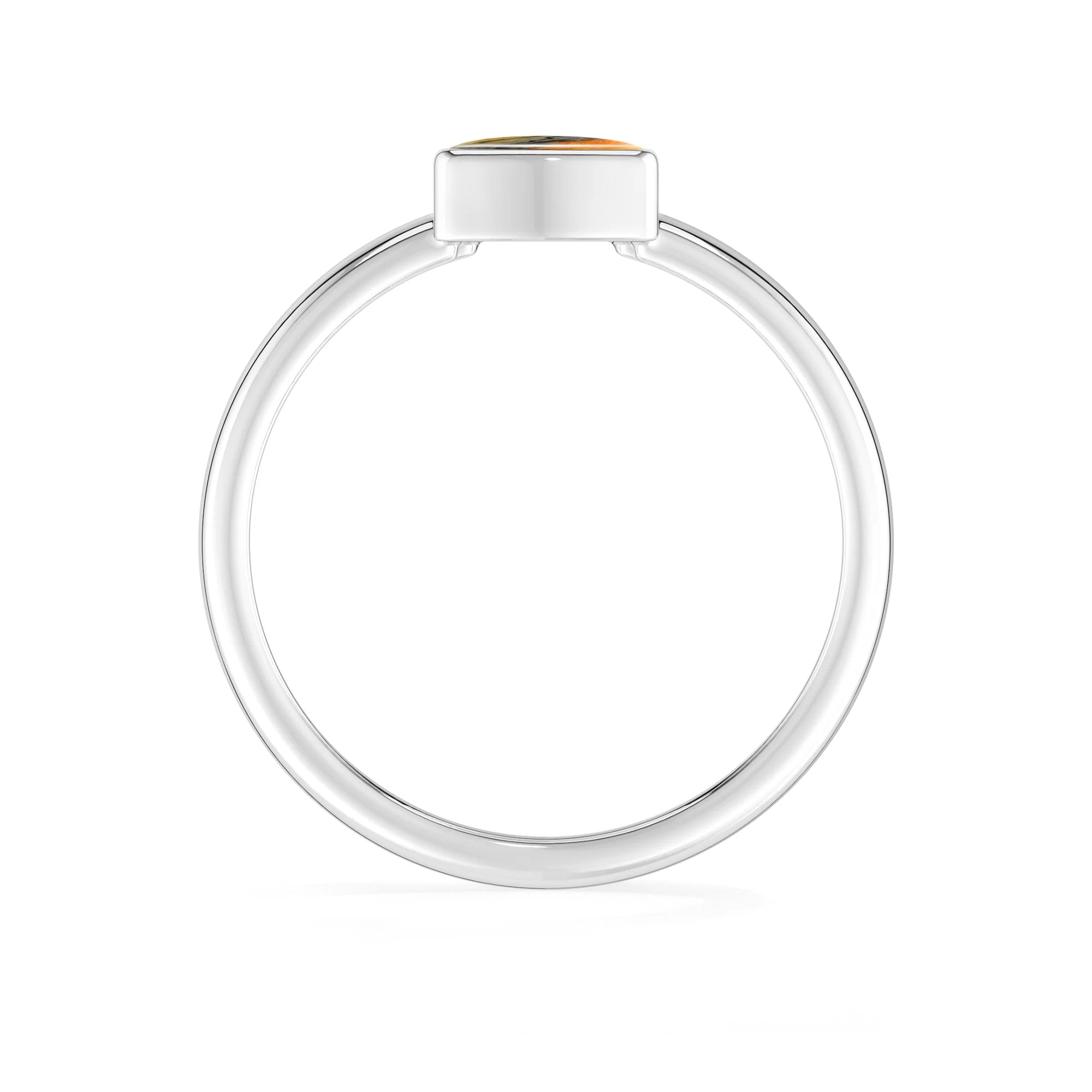 bumble-bee bezel-set ring