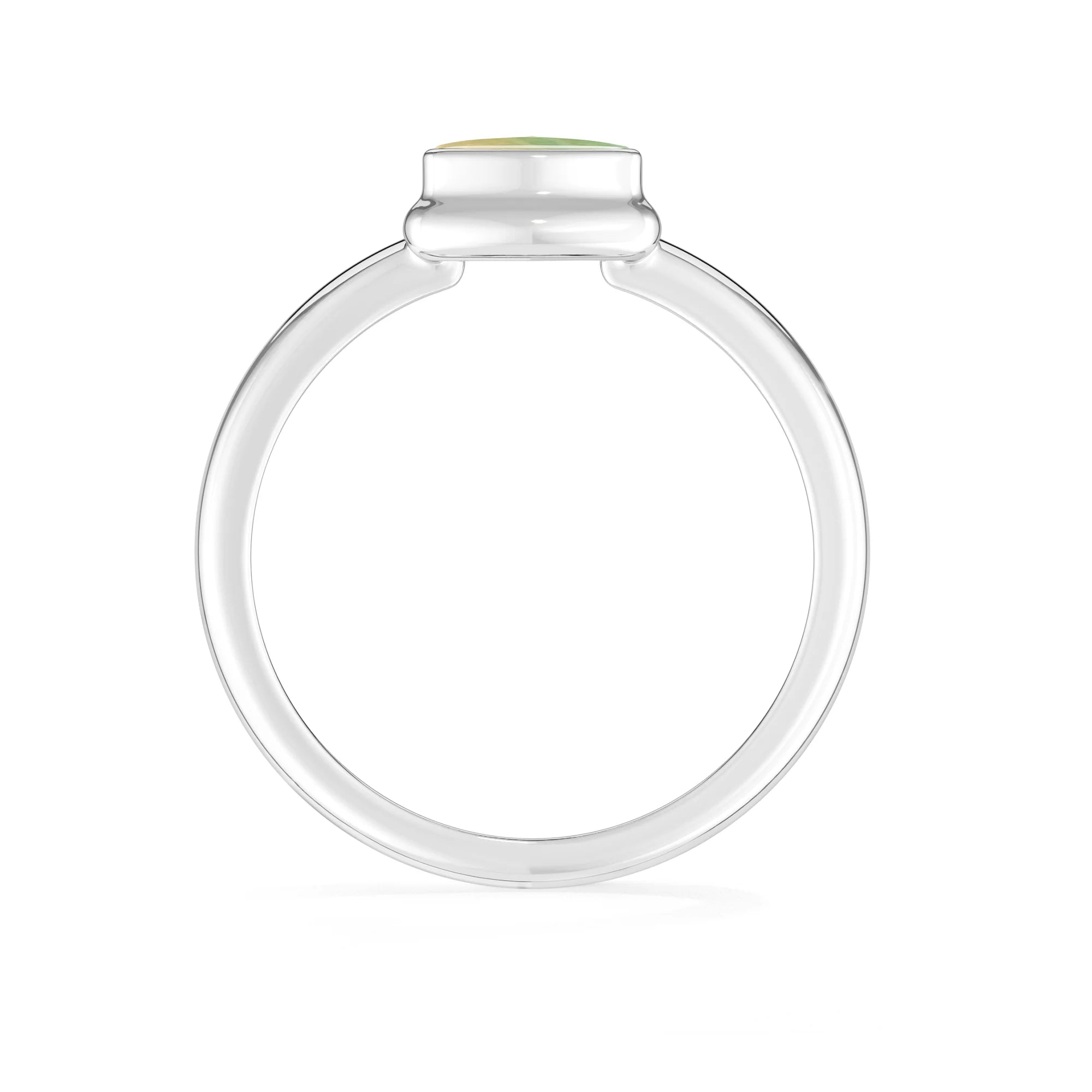 fluorite bezel-set ring