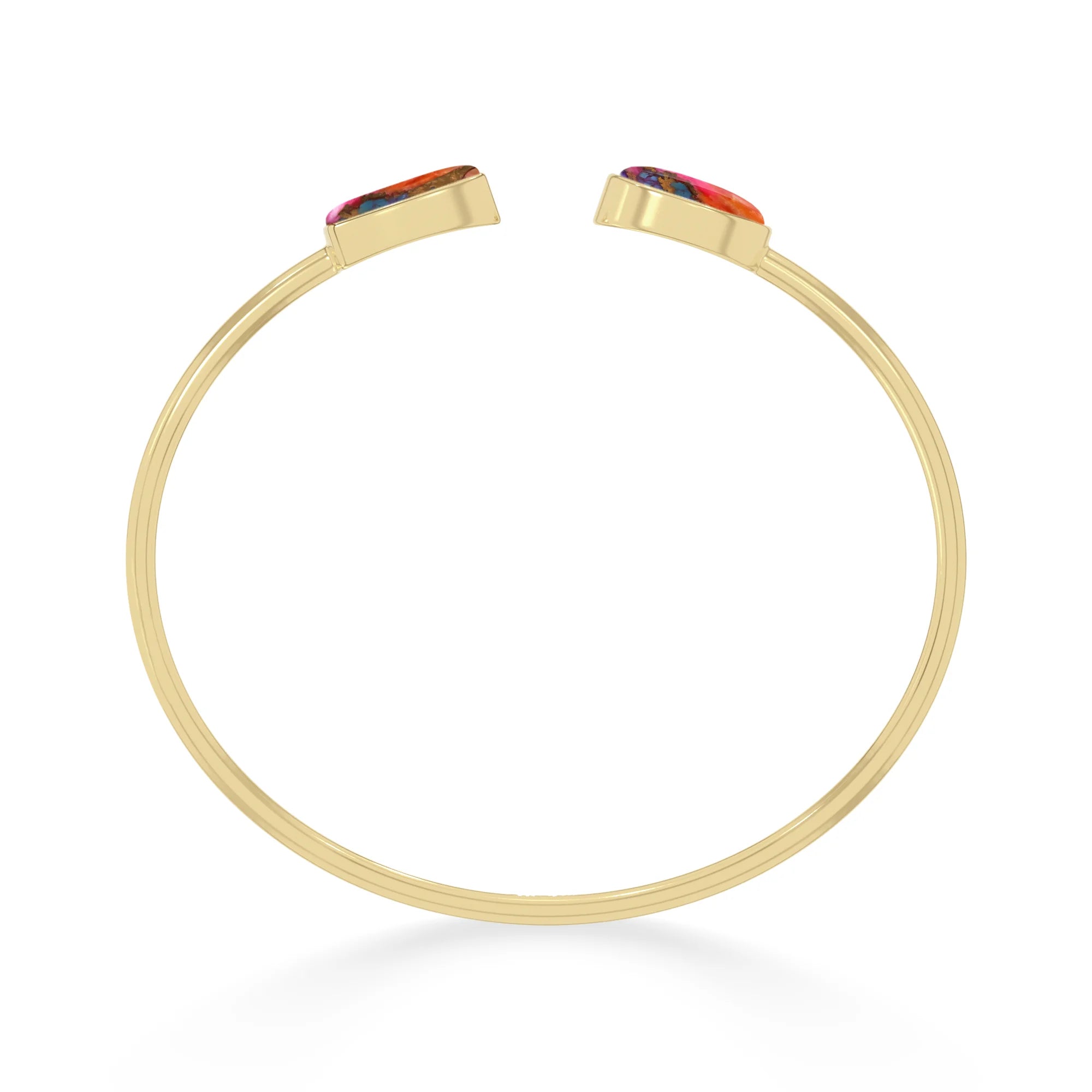 pink spiny oyster cab bracelet