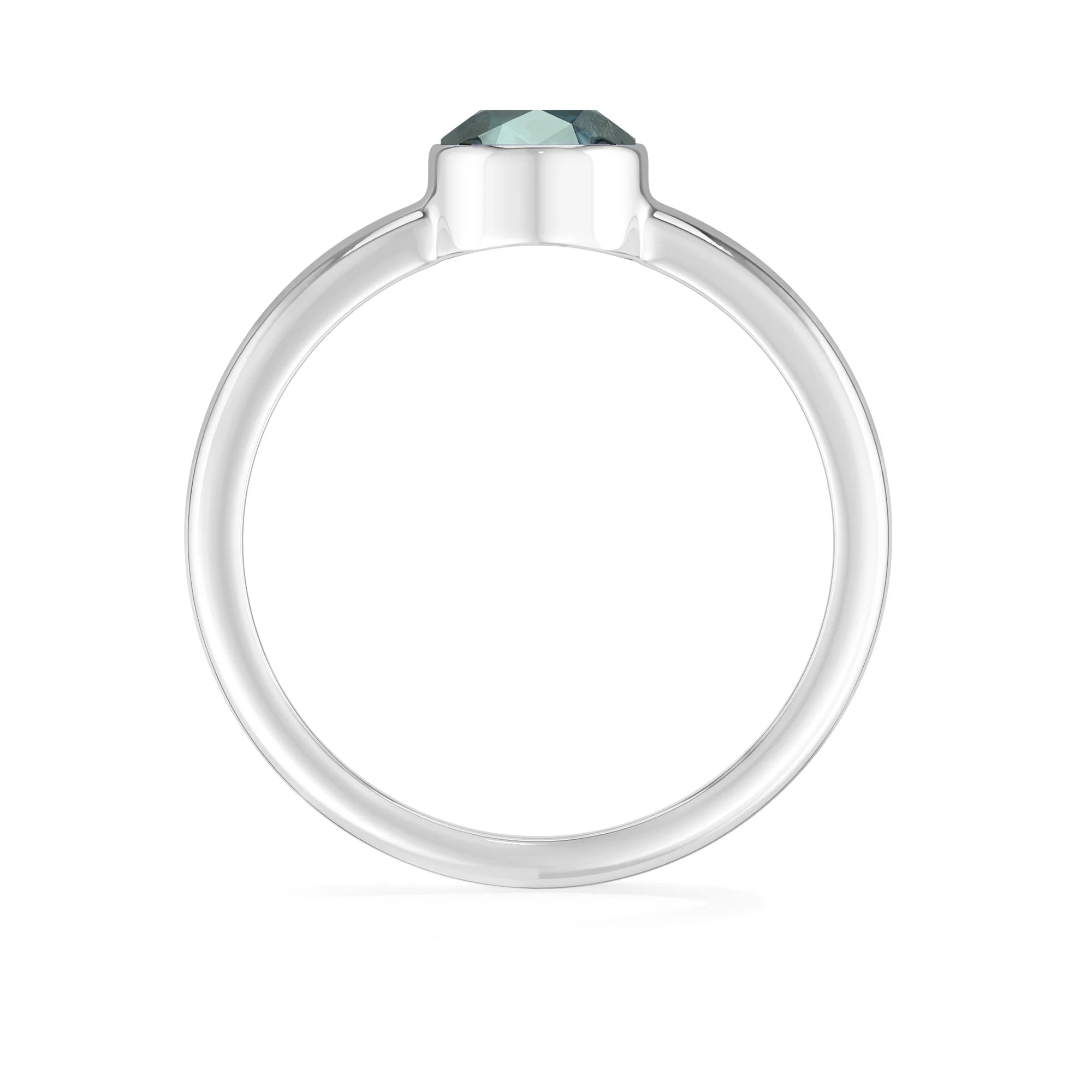 london-blue-topaz bezel-set ring