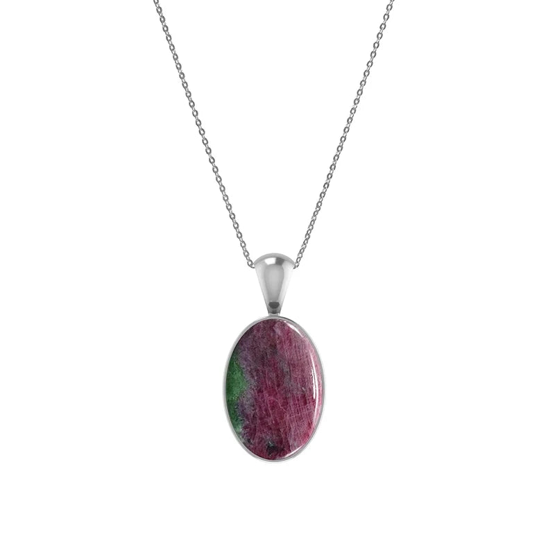 ruby zoisite pendant