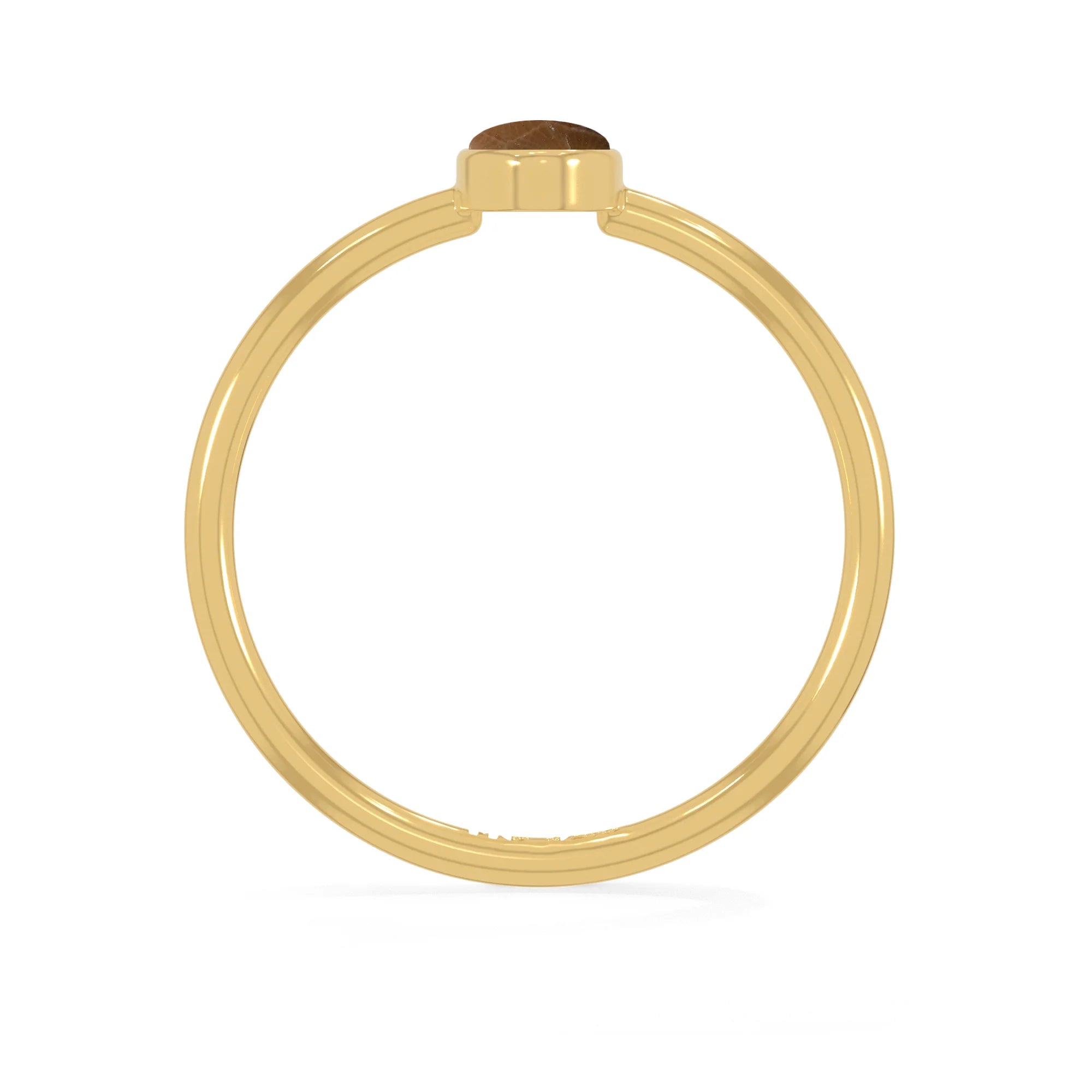 petoskey stackable bezel-set ring