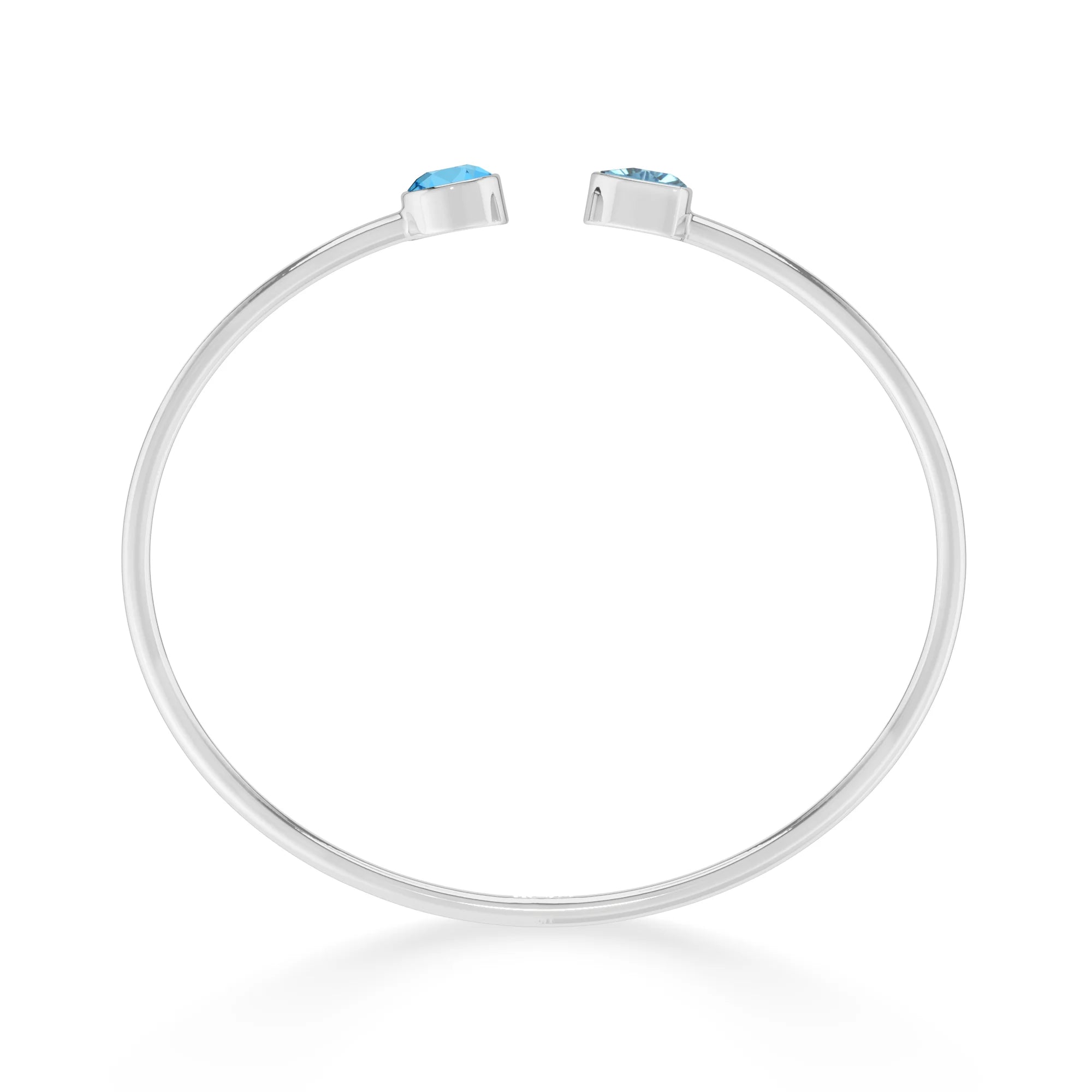 swiss blue topaz cut bracelet