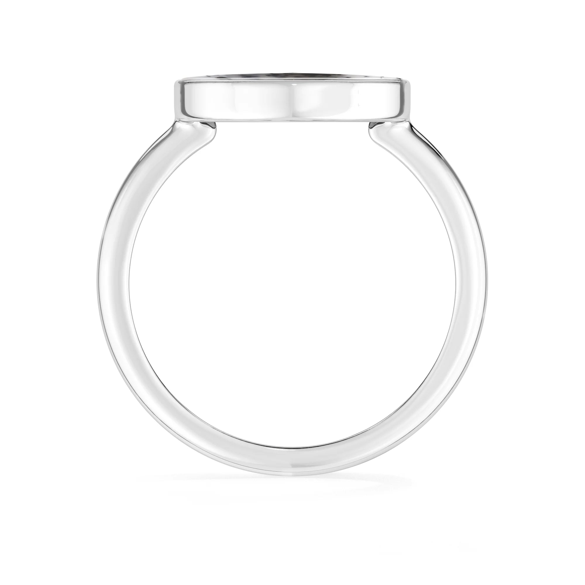 dendritic-opal bezel-set ring