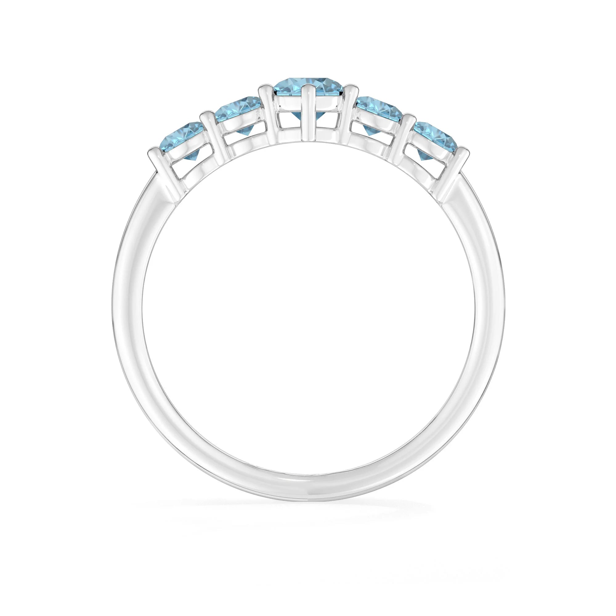 natural swiss blue topaz rings