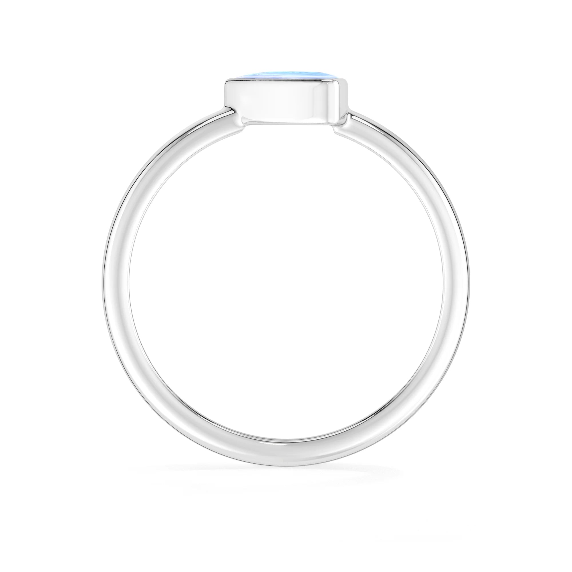 purple-moonstone bezel-set ring