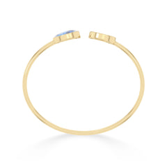 rainbow moonstone cab bracelet