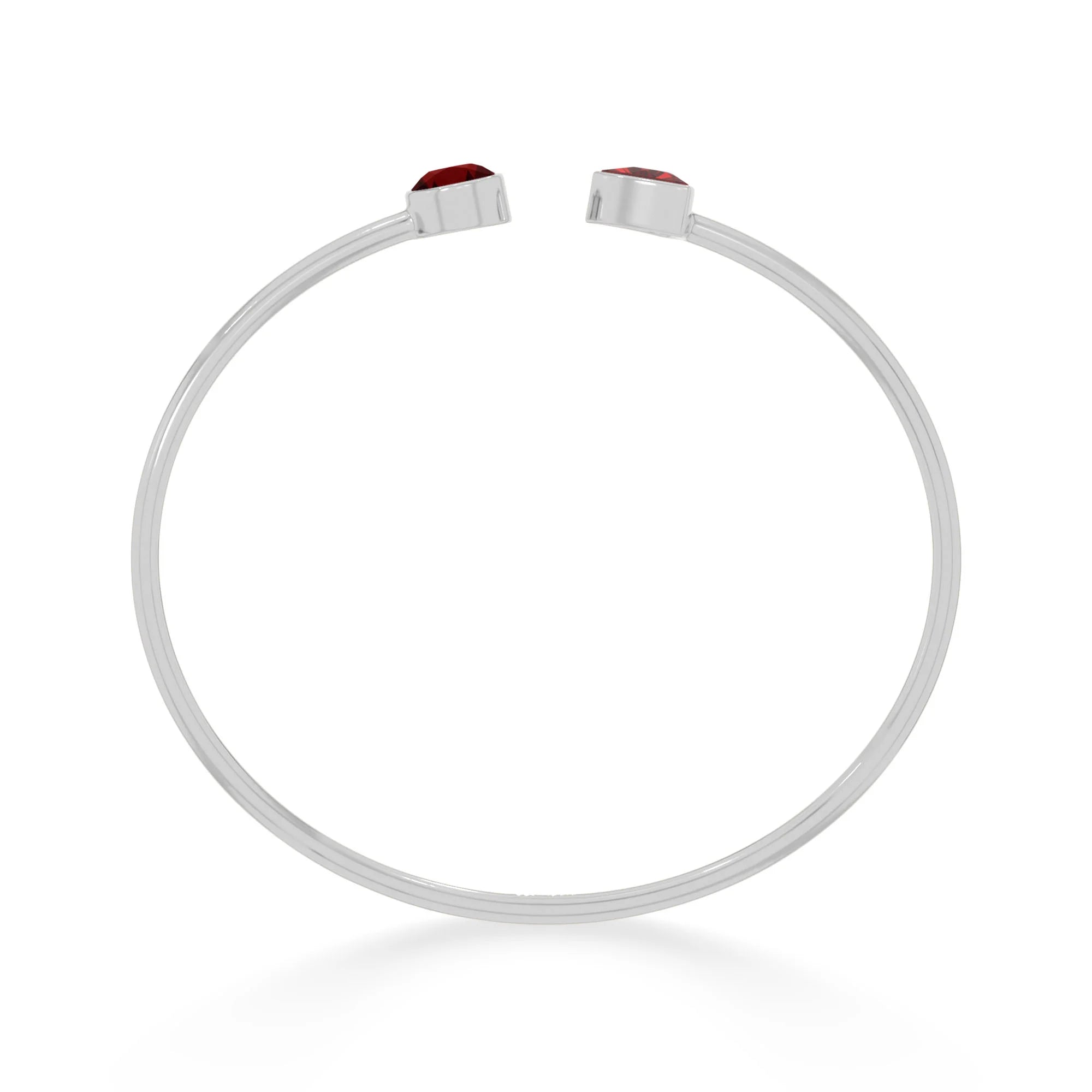 garnet cut bracelet