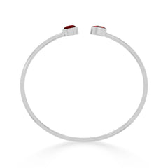 garnet cut bracelet