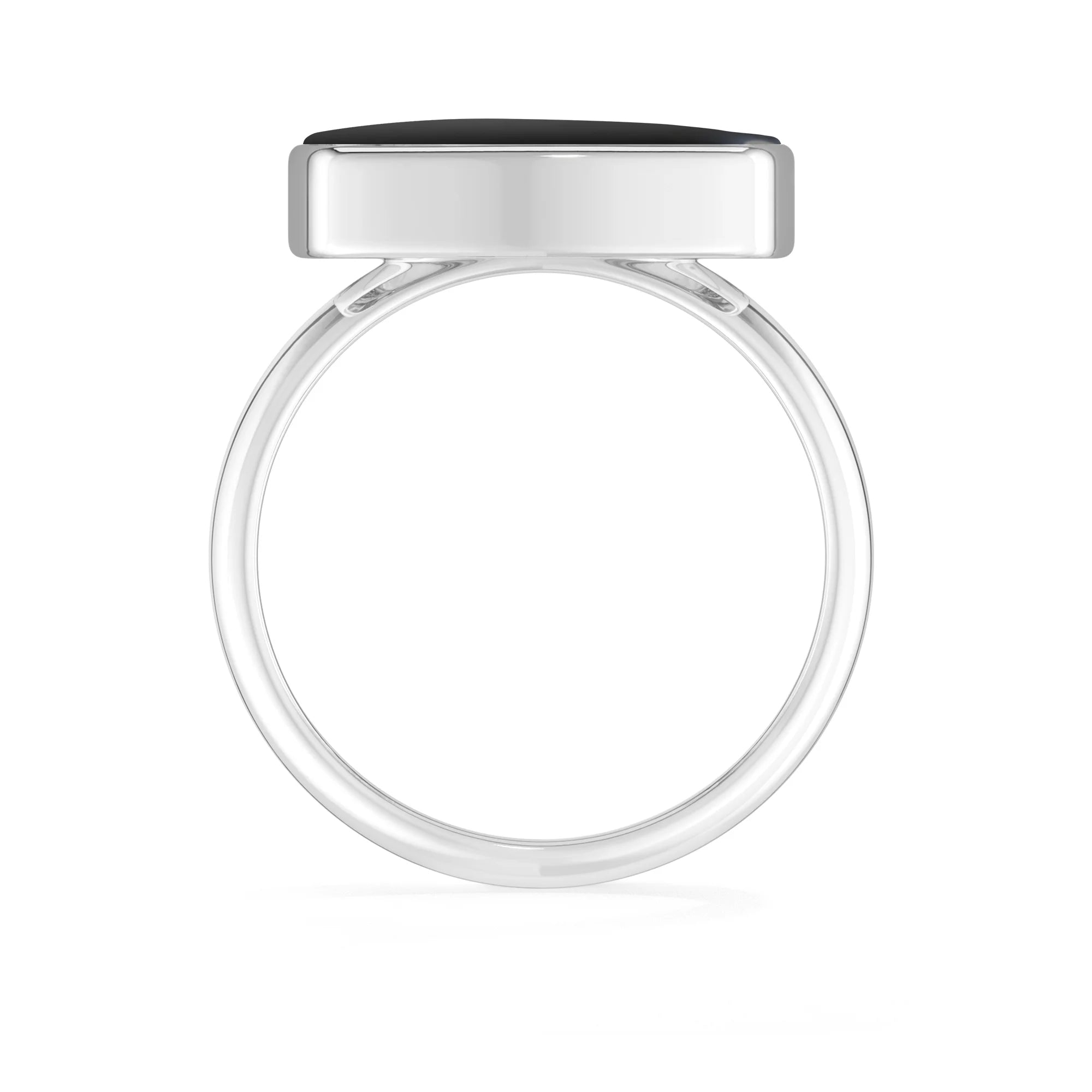 black-onyx bezel-set ring
