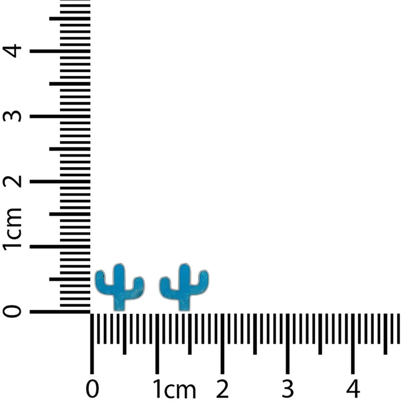 turquoise slice earrings
