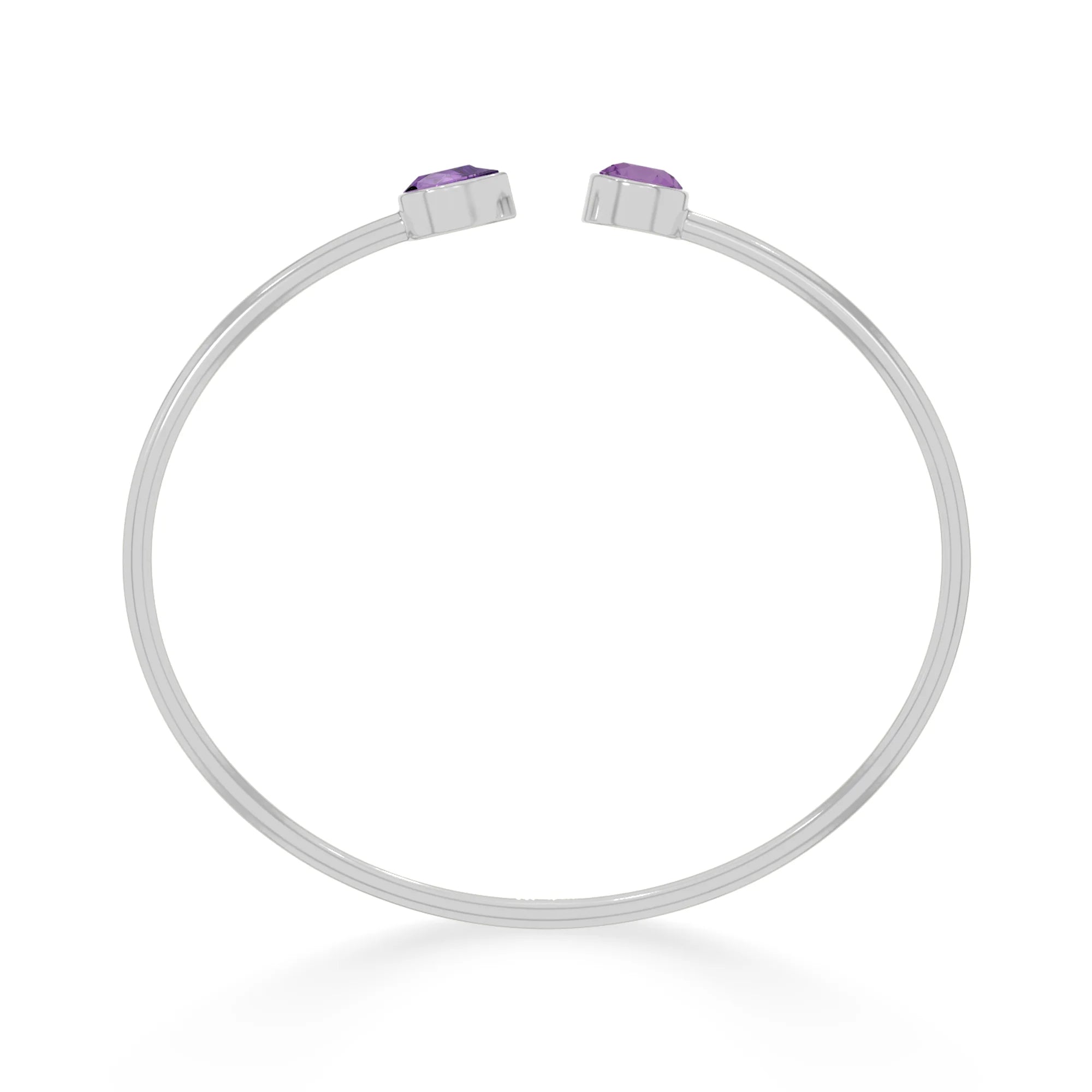 amethyst cut bracelet