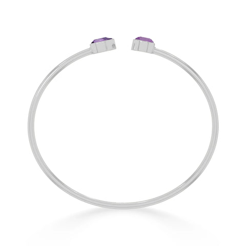 amethyst cut bracelet