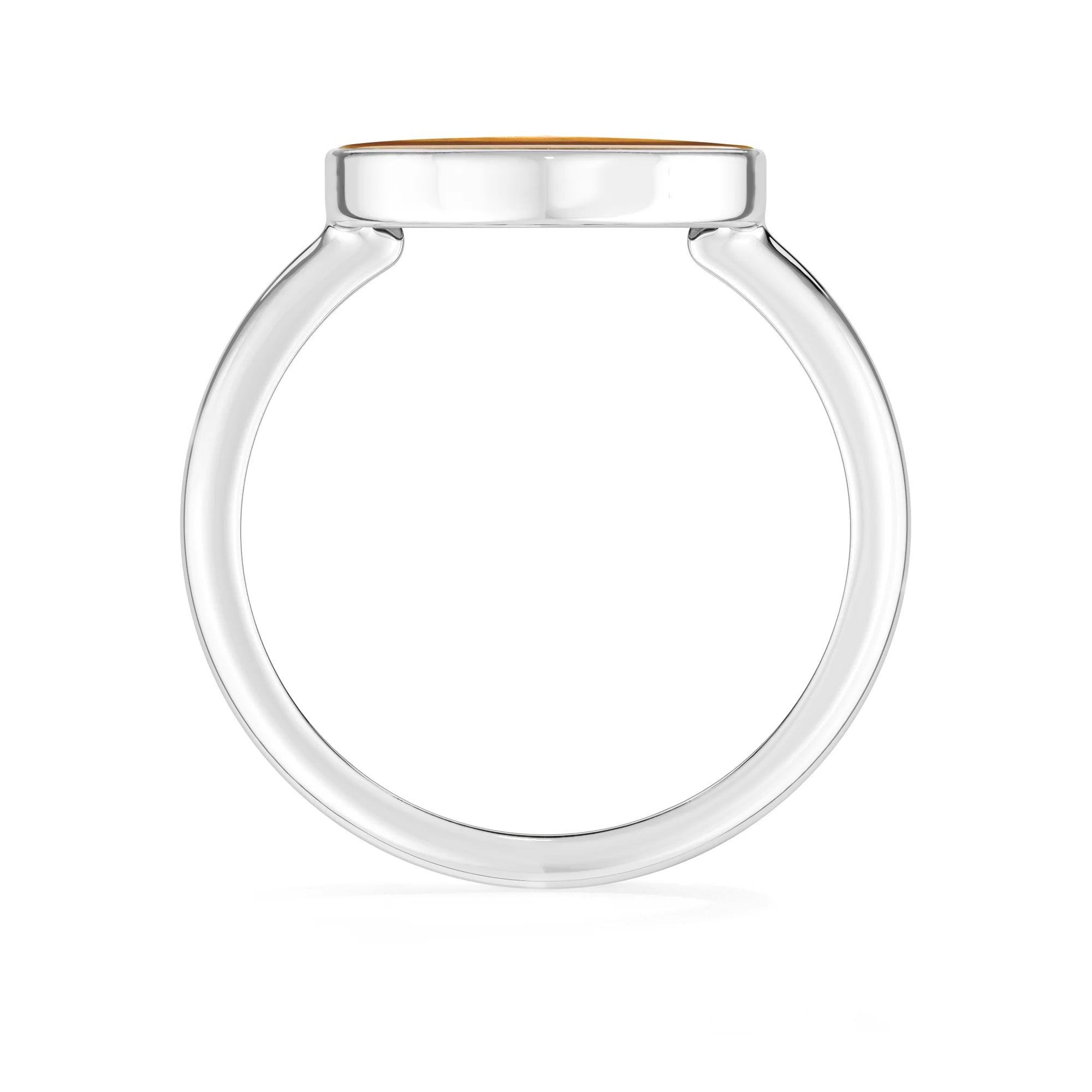 tiger-eye bezel-set ring