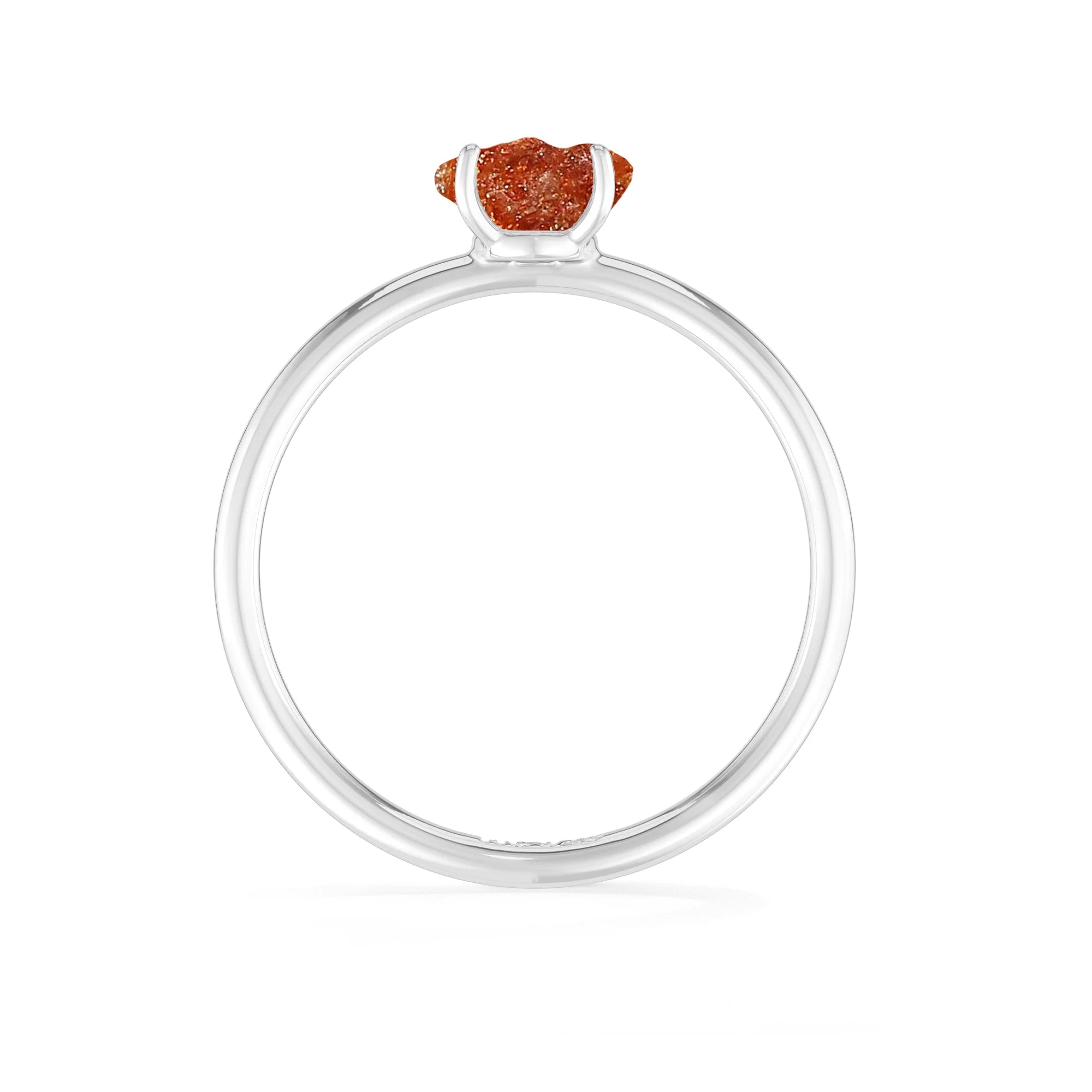 sunstone stackable prong-set ring