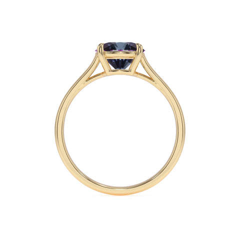 Lab Grown Alexandrite Round Solitaire Engagement Rings