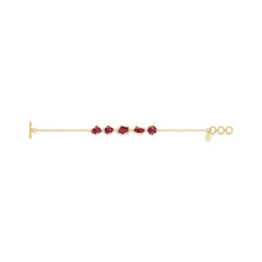 pink tourmaline rough bracelet