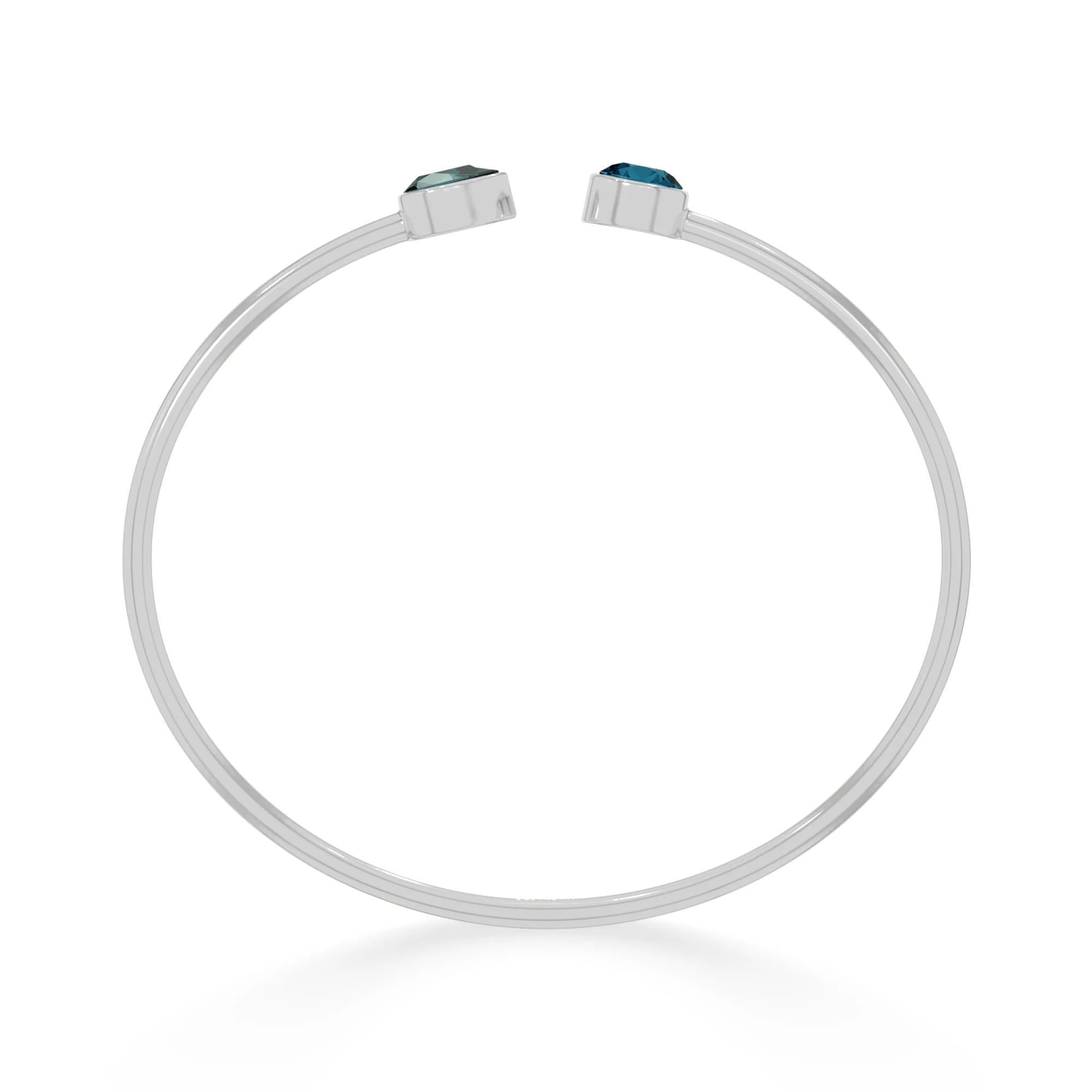 london blue topaz cut bracelet