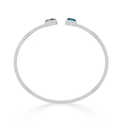 london blue topaz cut bracelet