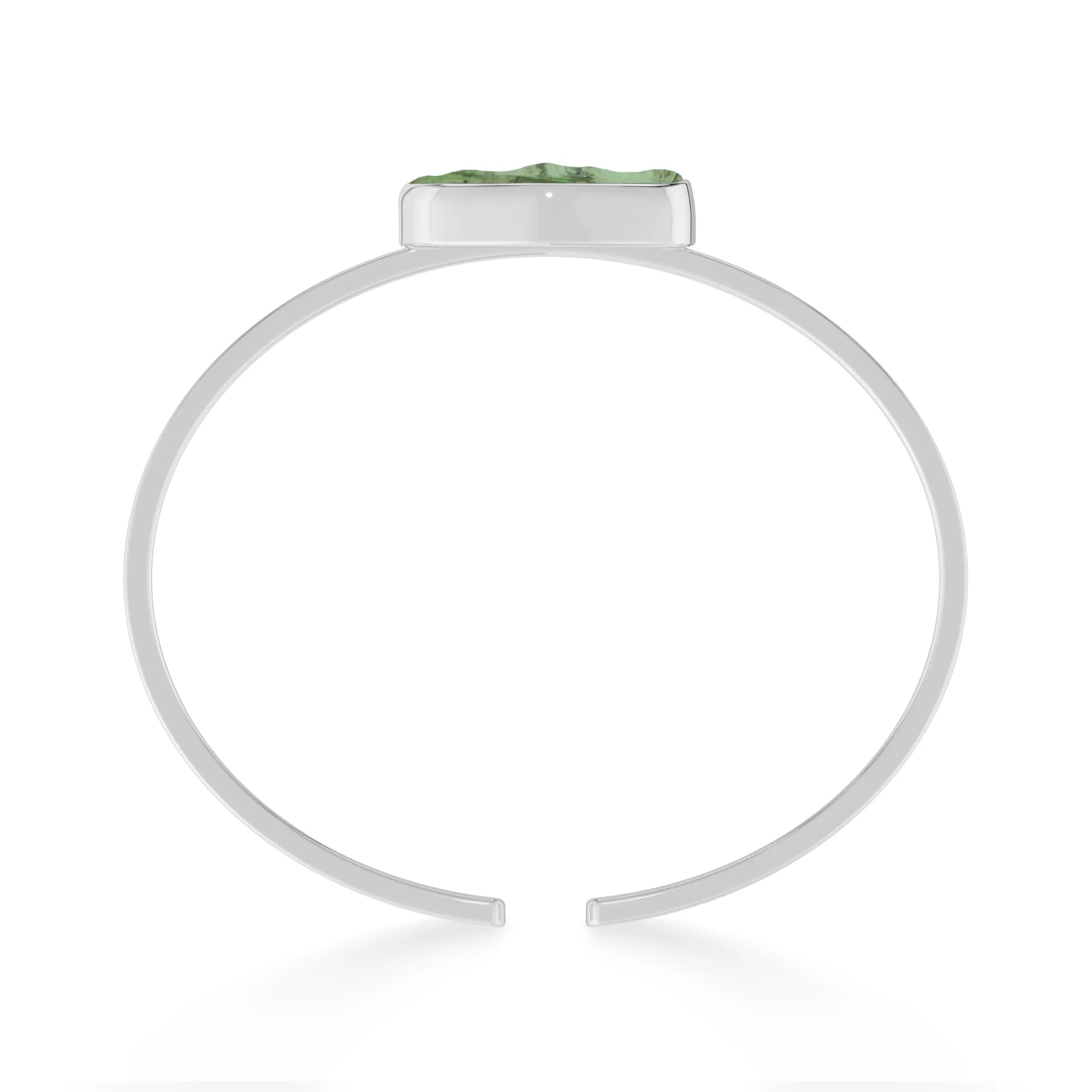green-tourmaline rough bracelet