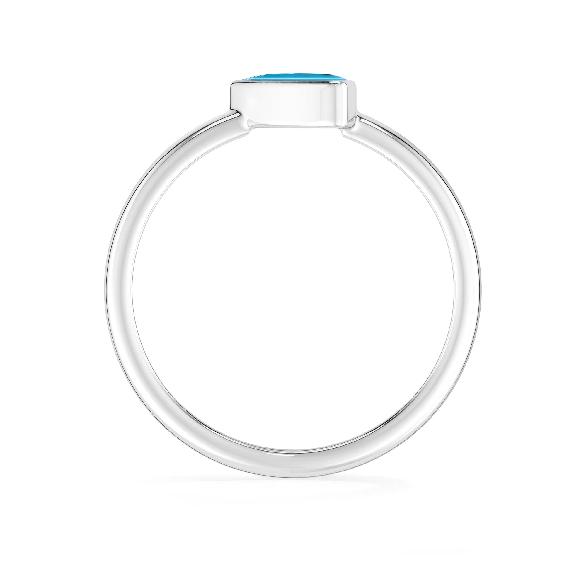 turquoise bezel-set ring