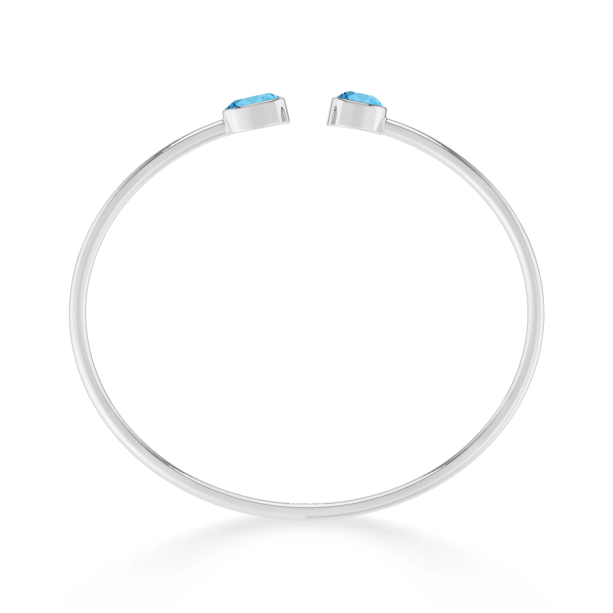 swiss blue topaz cut bracelet