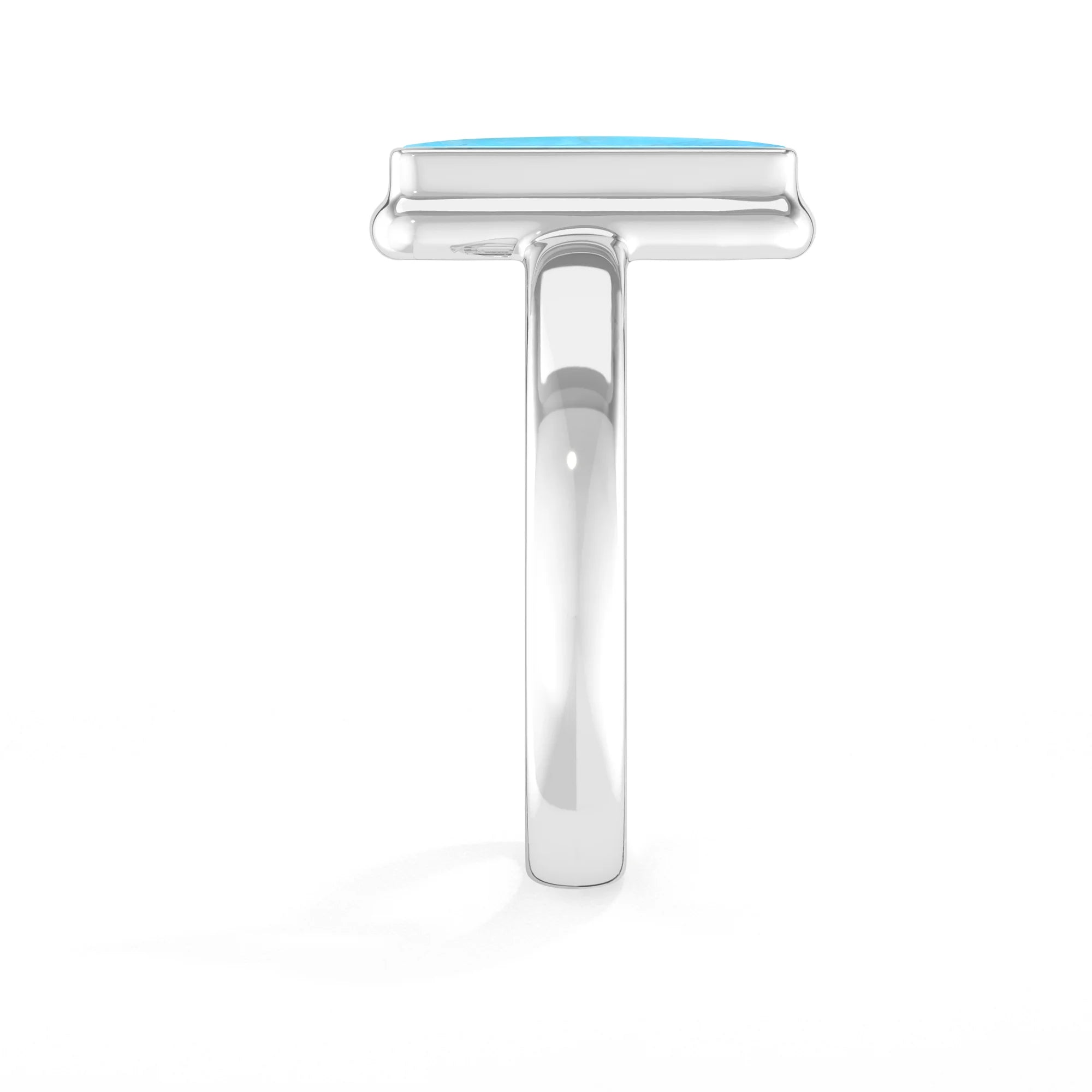 green-moonstone bezel-set ring