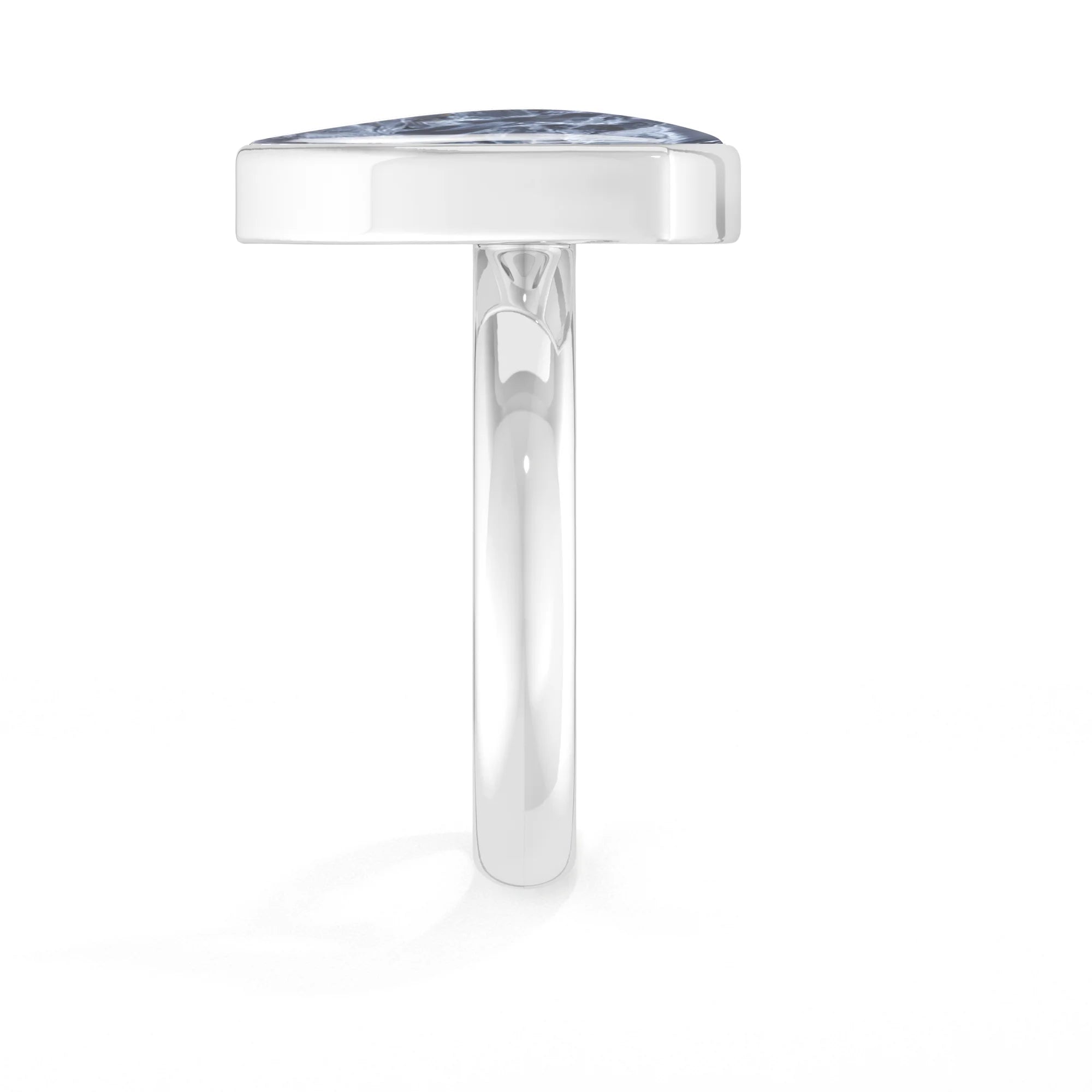 pietersite bezel-set ring