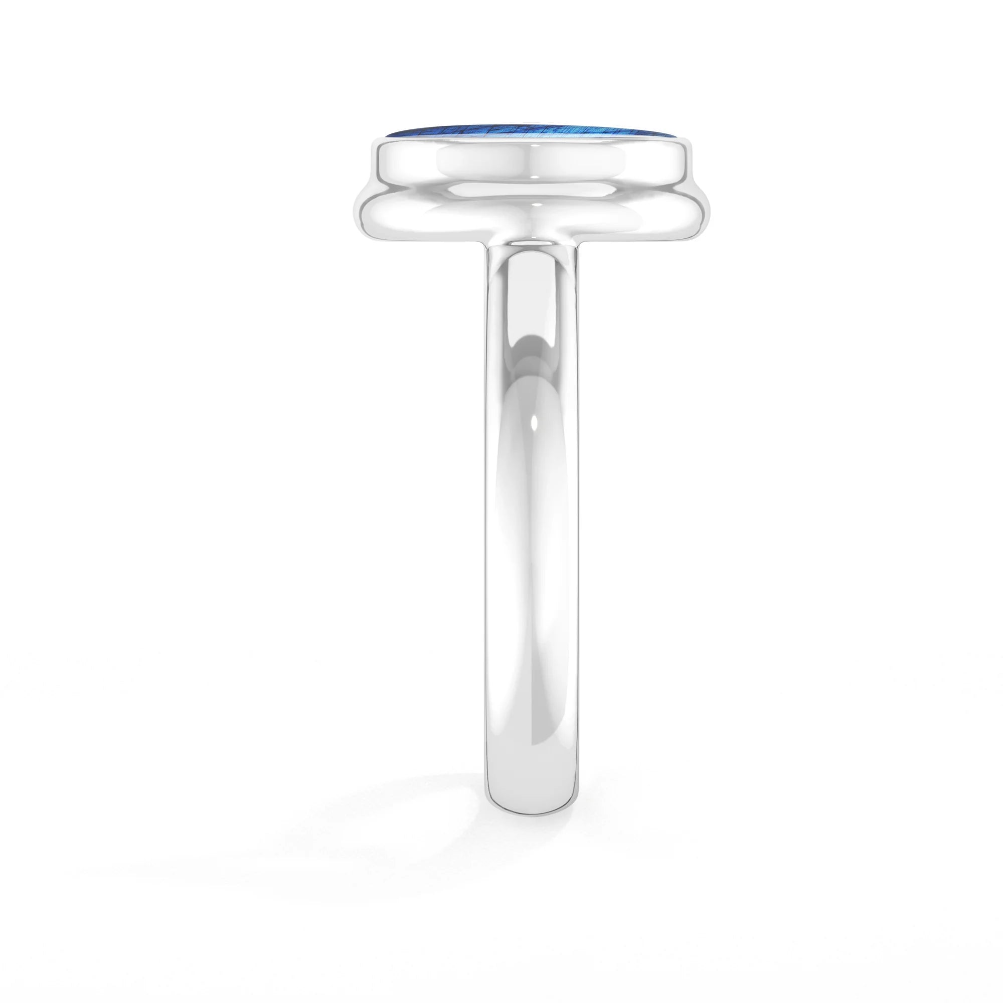 labradorite bezel-set ring