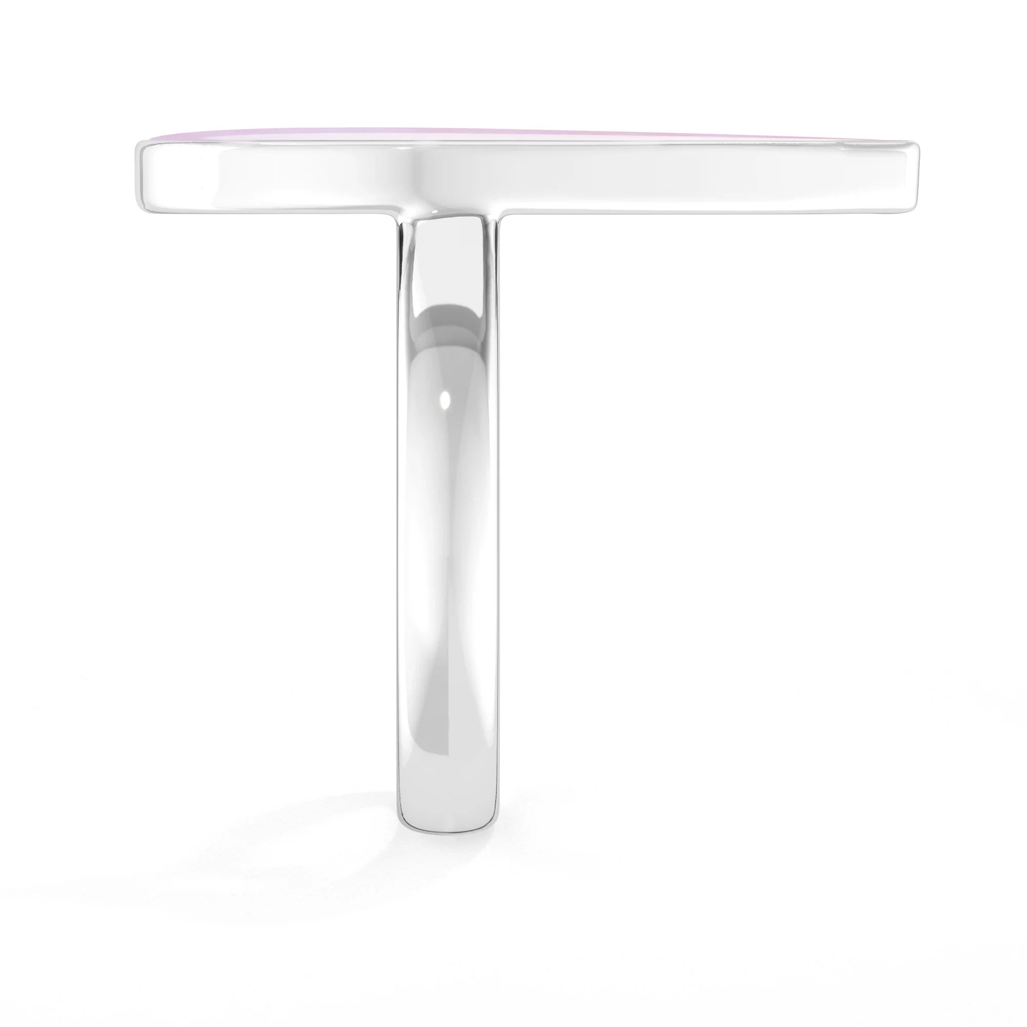 pink-moonstone bezel-set ring