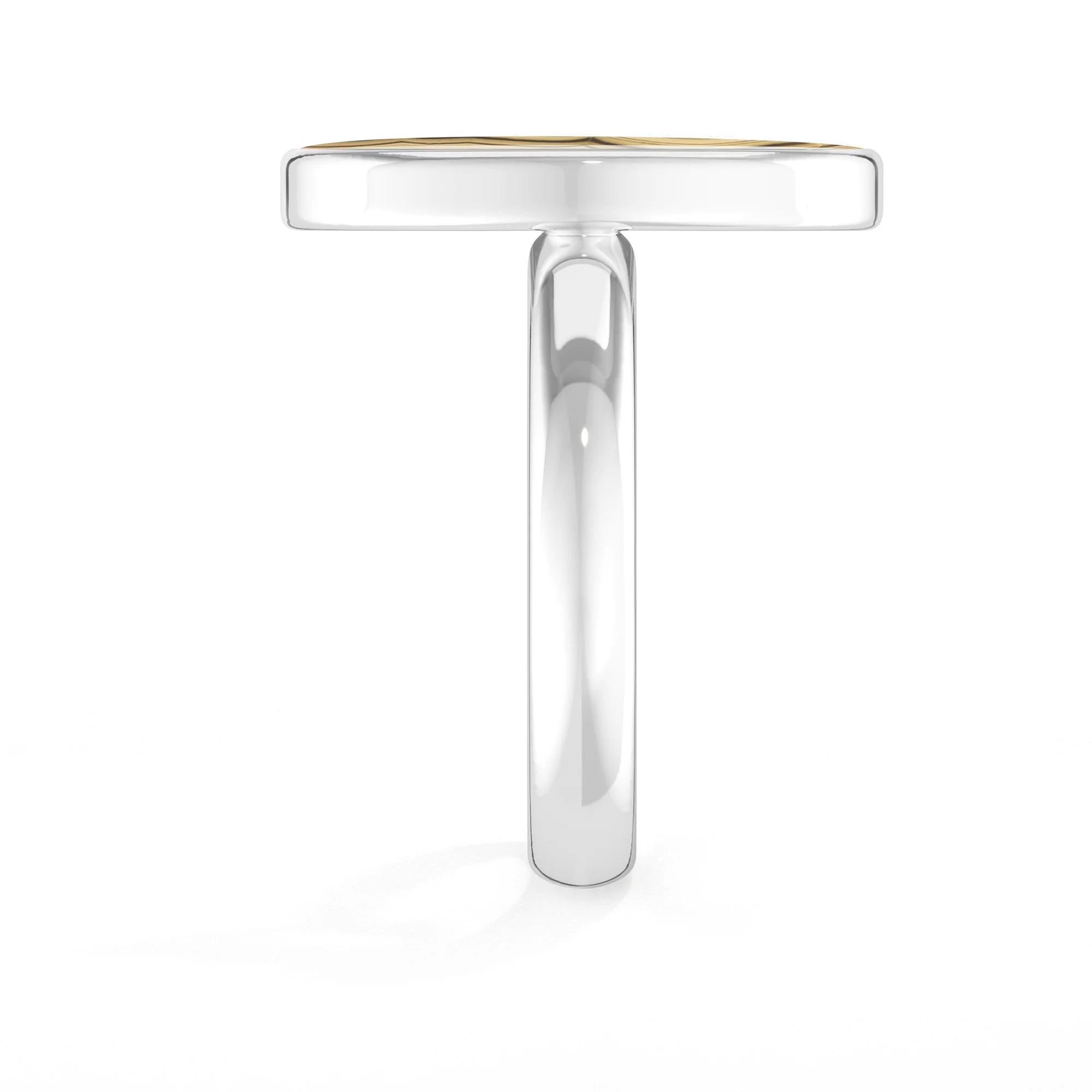 schalenblende bezel-set ring