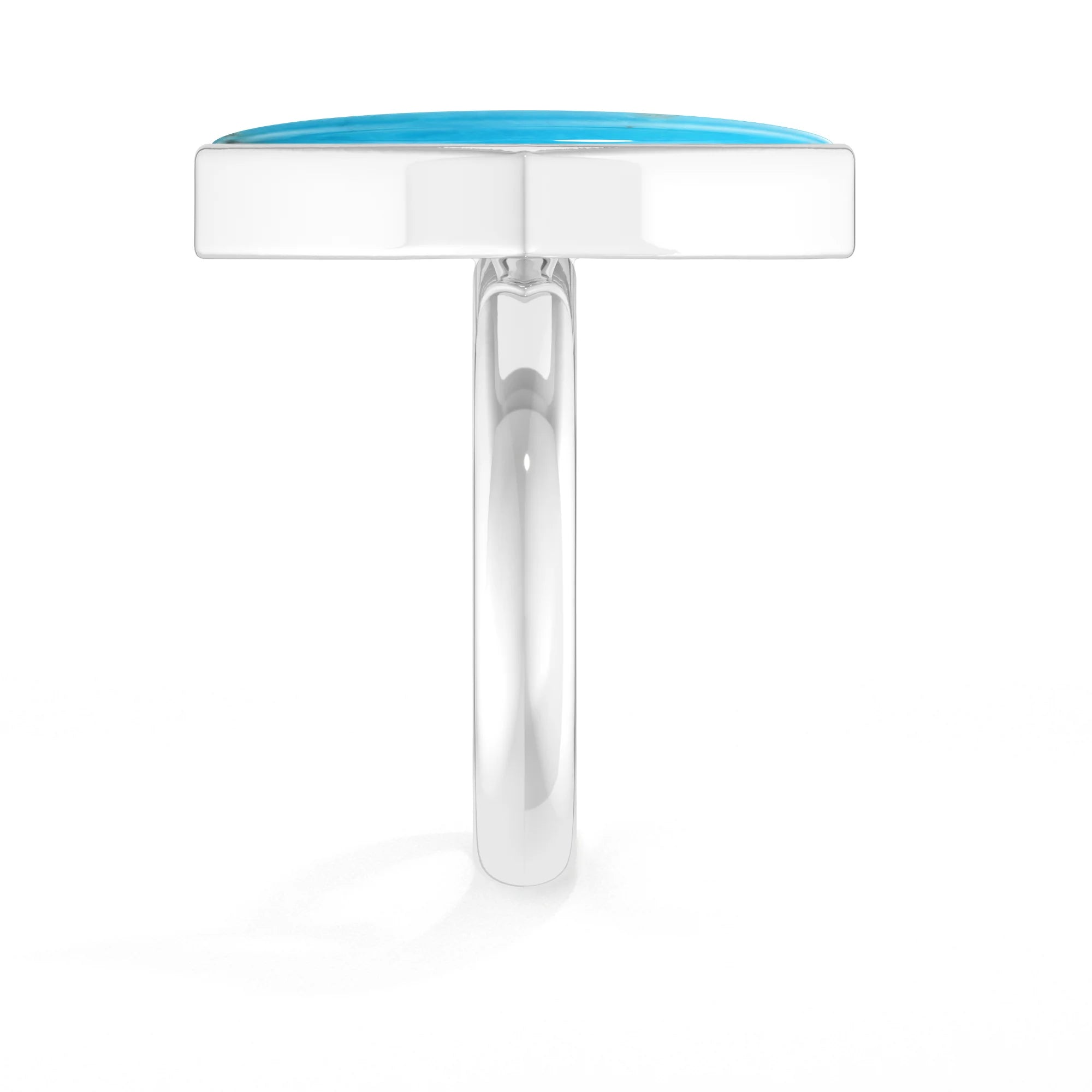 turquoise bezel-set ring