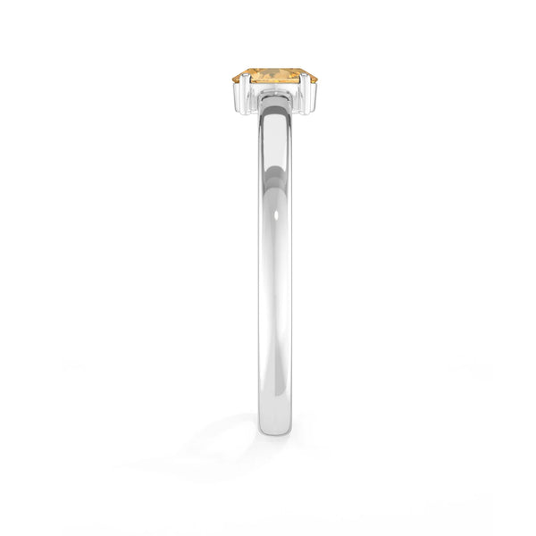 citrine stackable prong-set ring